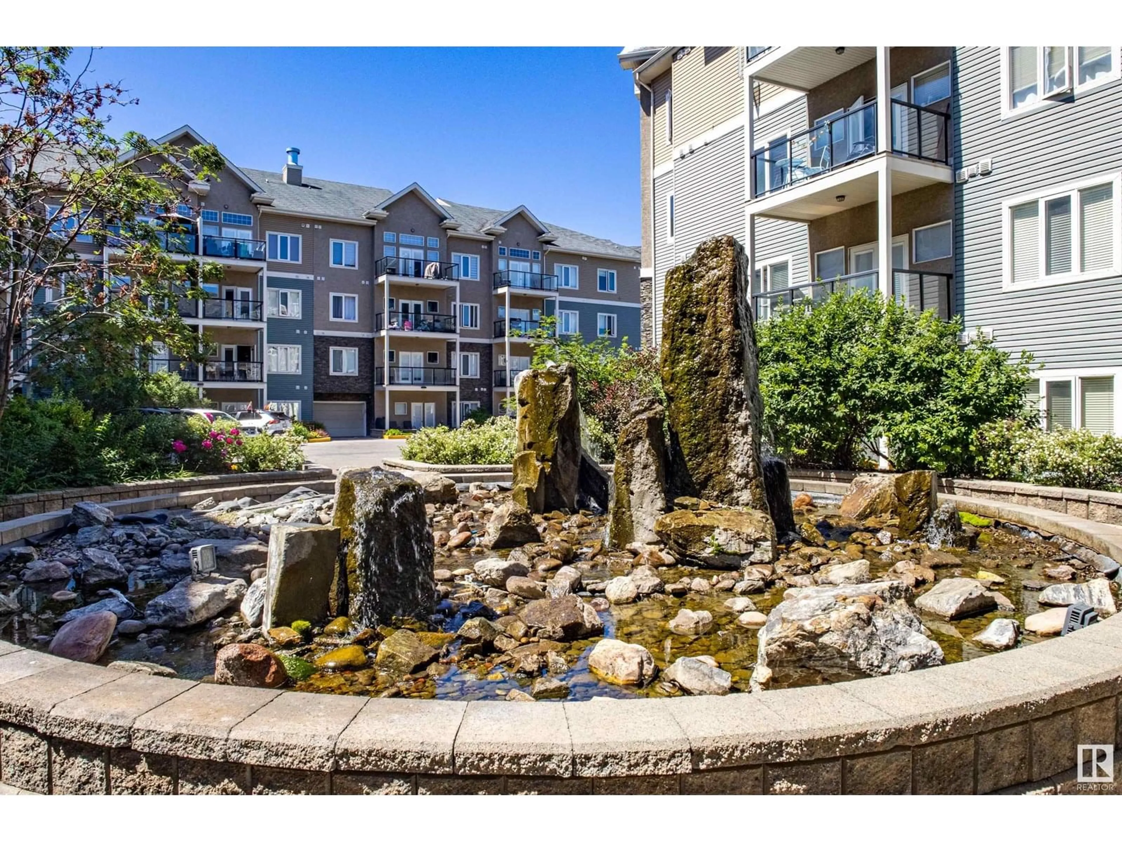 A pic from outside/outdoor area/front of a property/back of a property/a pic from drone, water/lake/river/ocean view for #449 - 10121 80 AV, Edmonton Alberta T6E0B9