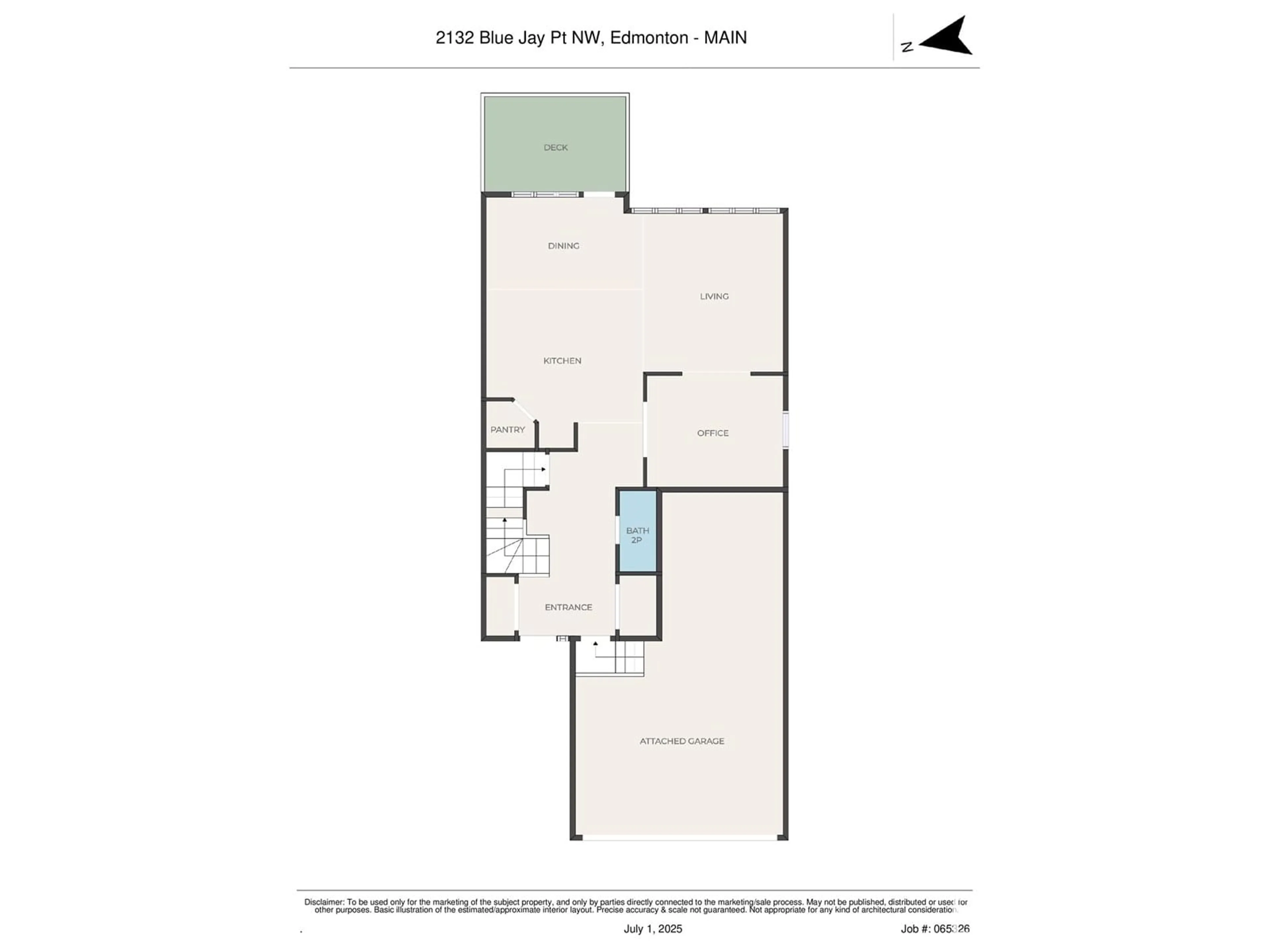 Floor plan for 2132 BLUE JAY PT, Edmonton Alberta T5S0H9