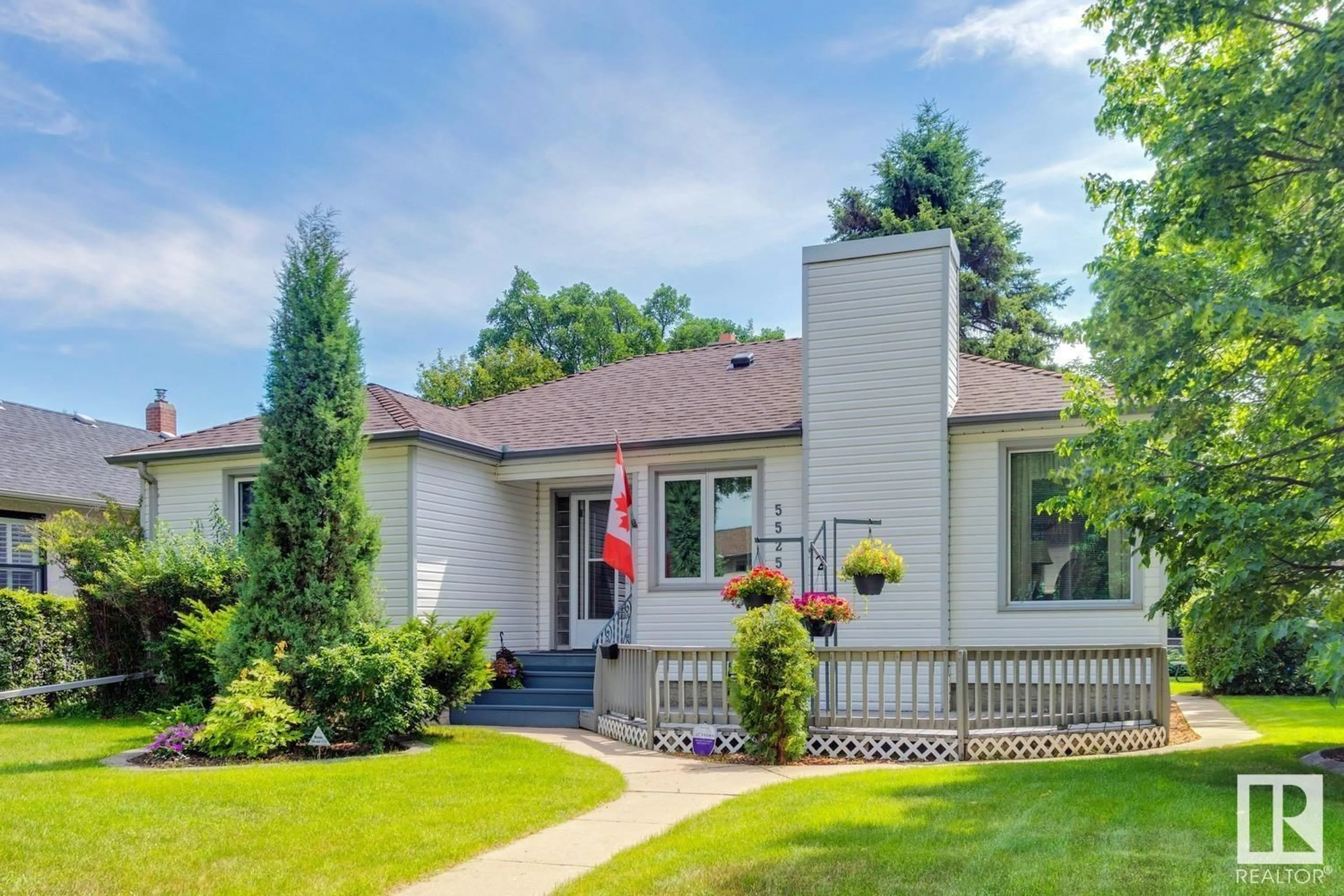 Home with brick exterior material, street for NW - 5525 111 AV, Edmonton Alberta T5W0K6