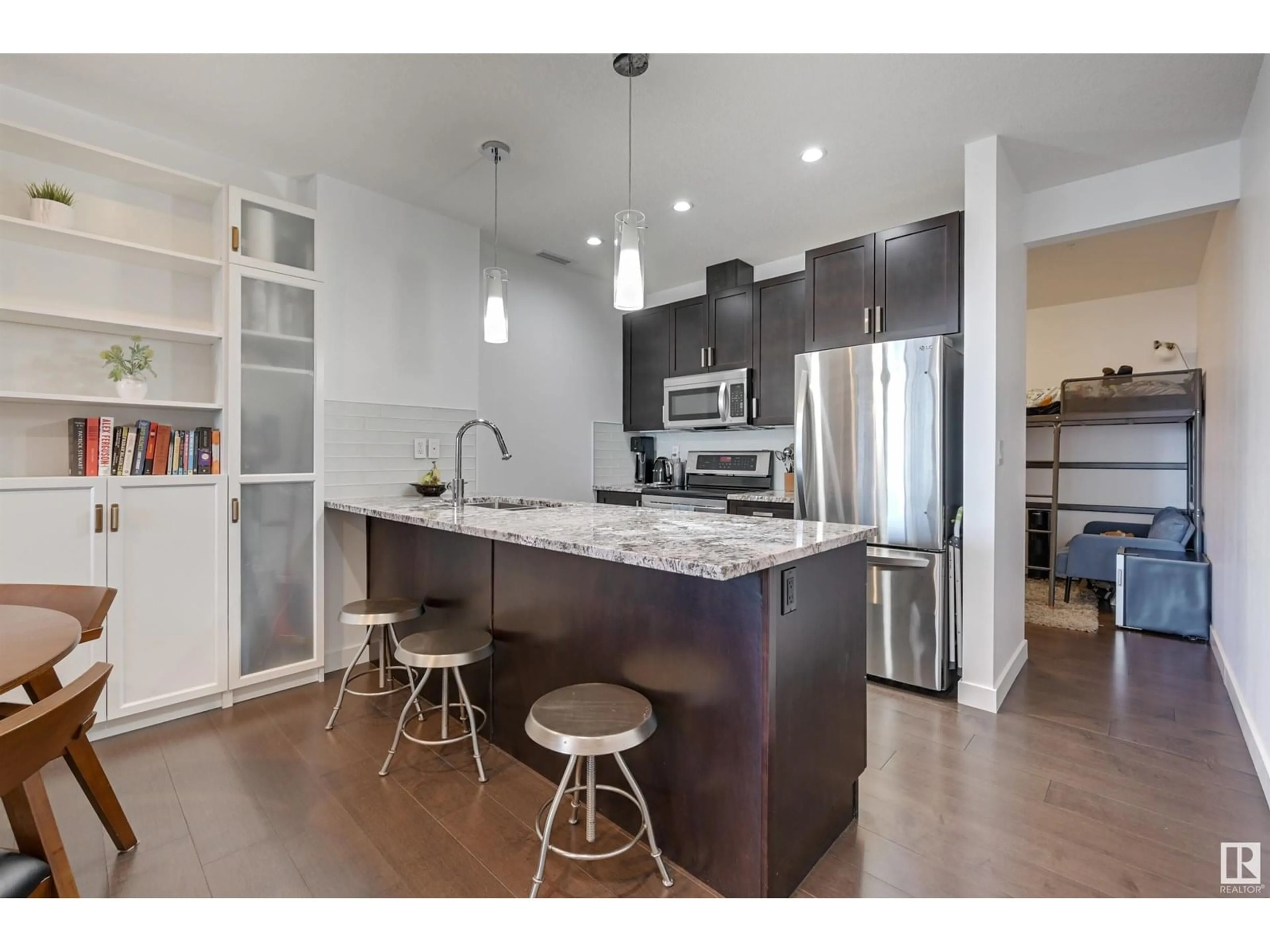 Open concept kitchen, unknown for 610 10238 103 ST NW, Edmonton Alberta T5J0G6