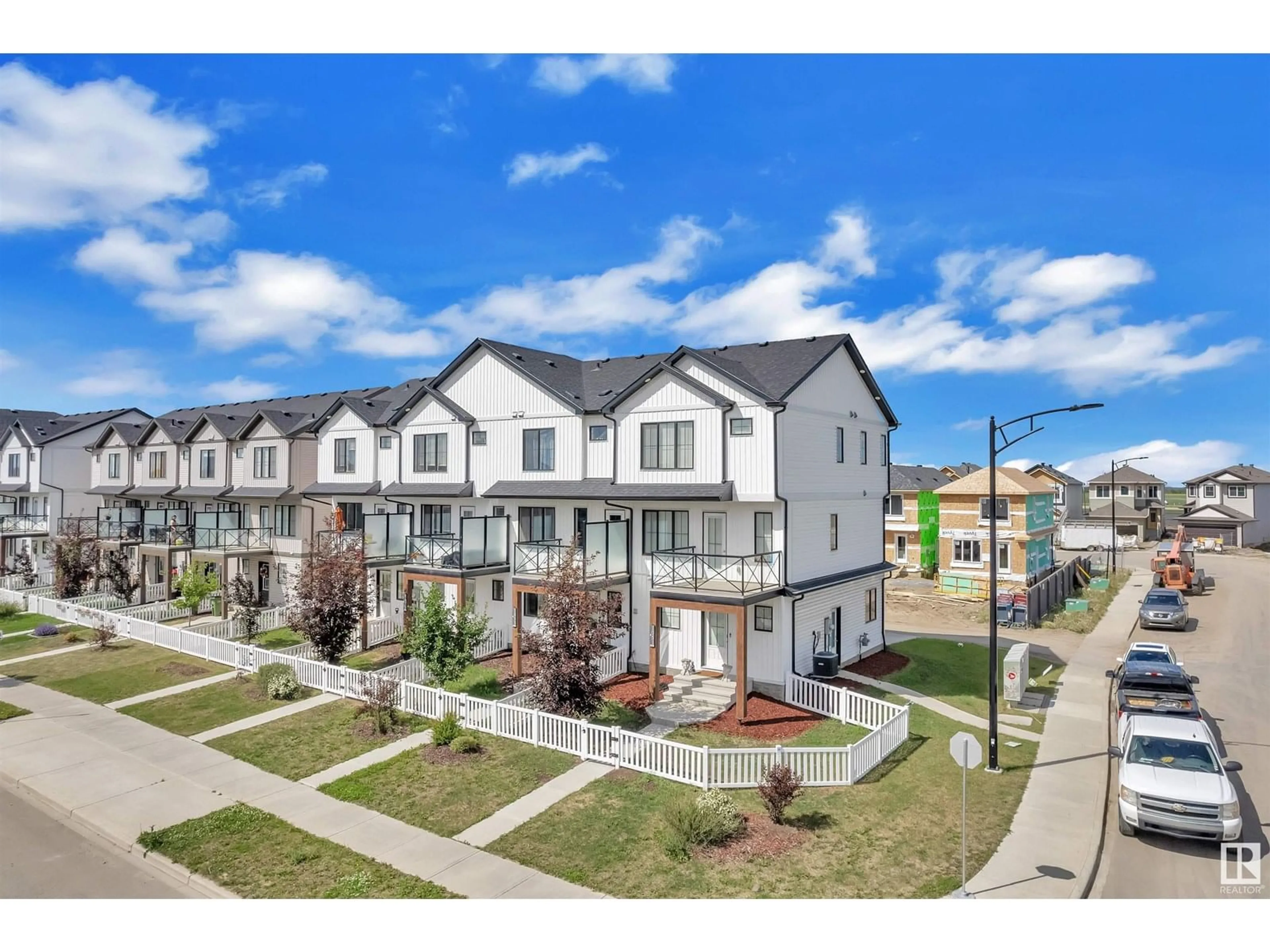A pic from outside/outdoor area/front of a property/back of a property/a pic from drone, street for 1051 CY BECKER RD, Edmonton Alberta T5Y4B7