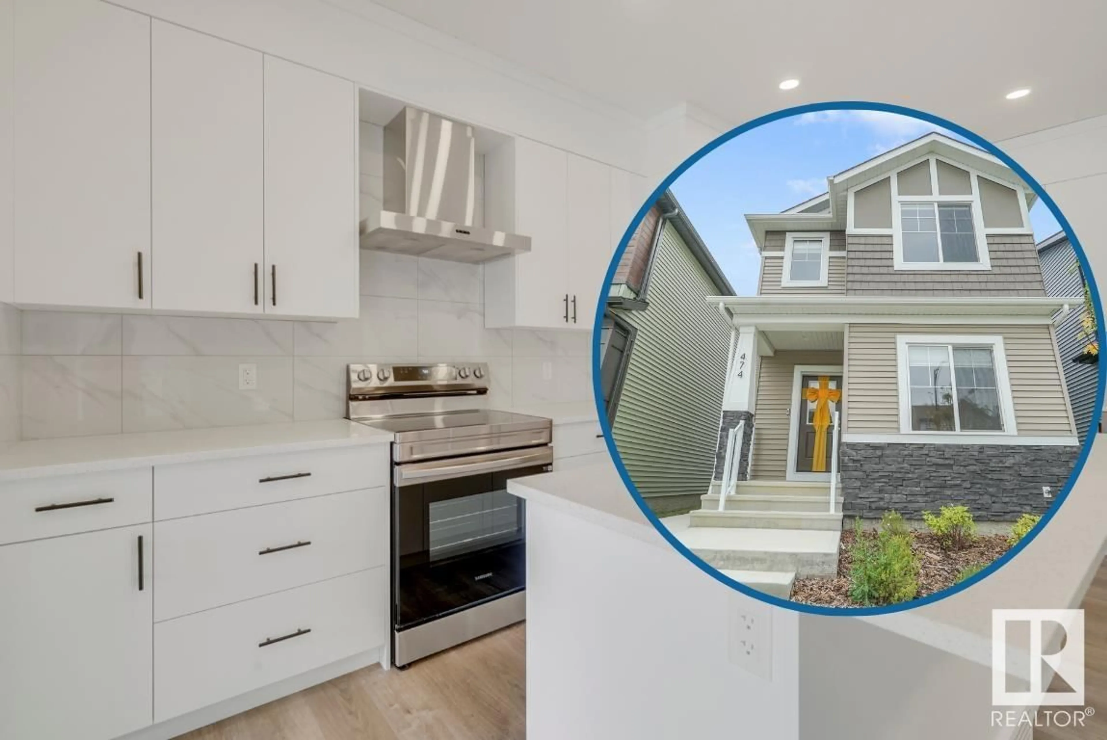 Open concept kitchen, ceramic/tile floor for 474 EDGEMONT DR, Edmonton Alberta T6M1J8