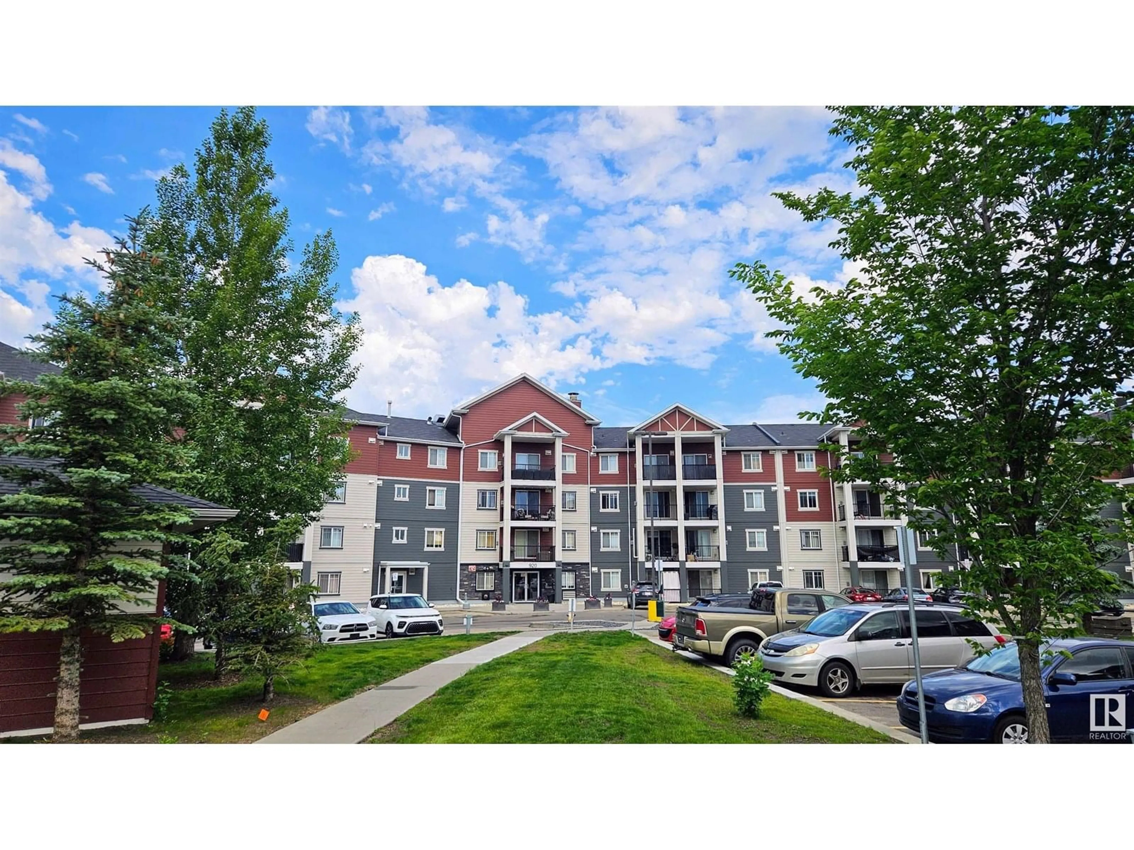 A pic from outside/outdoor area/front of a property/back of a property/a pic from drone, mountain view for 407 - 156 ST NW, Edmonton Alberta T6R0N6