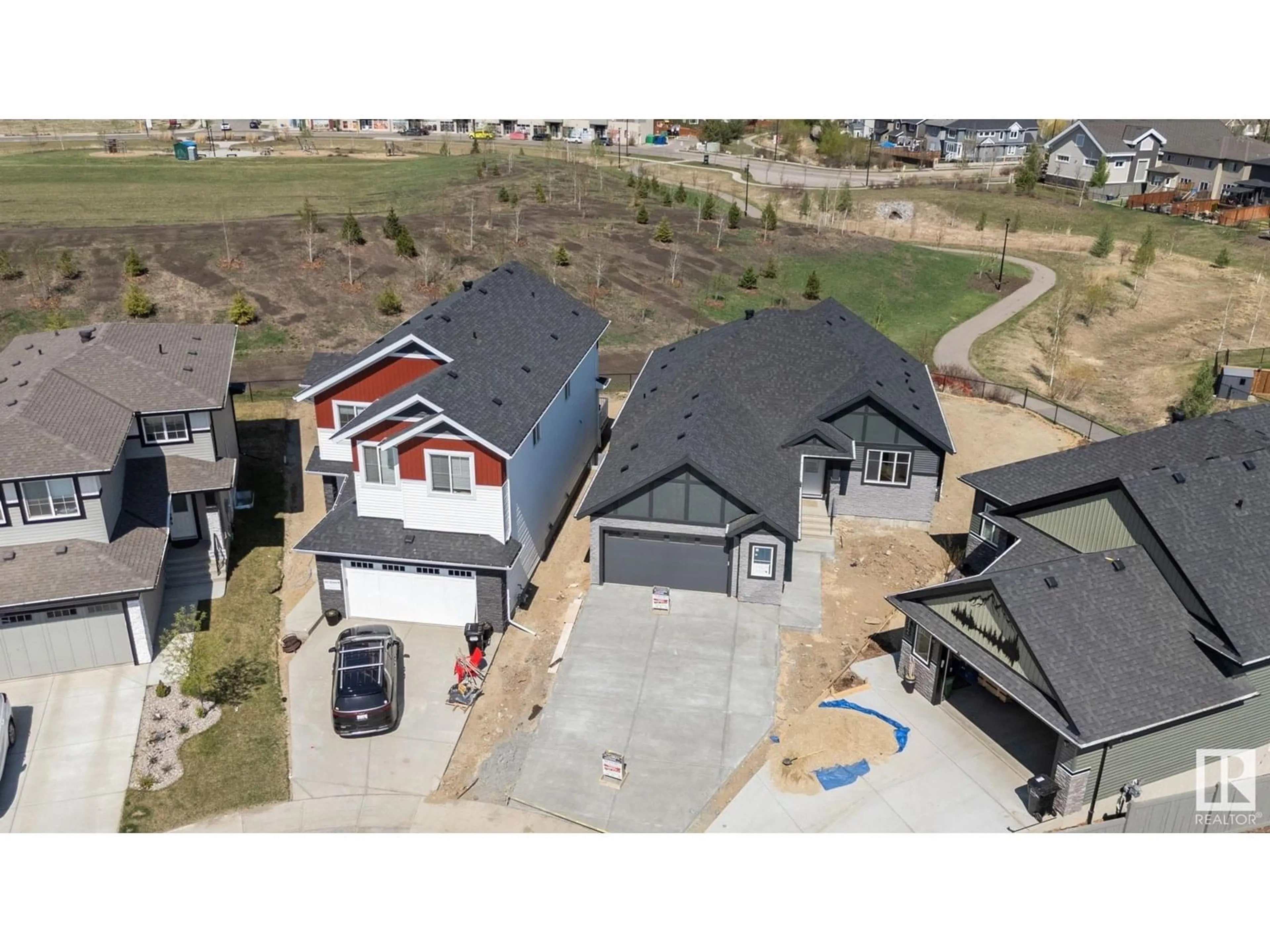 A pic from outside/outdoor area/front of a property/back of a property/a pic from drone, street for 20908 128 AV, Edmonton Alberta T5S0R6