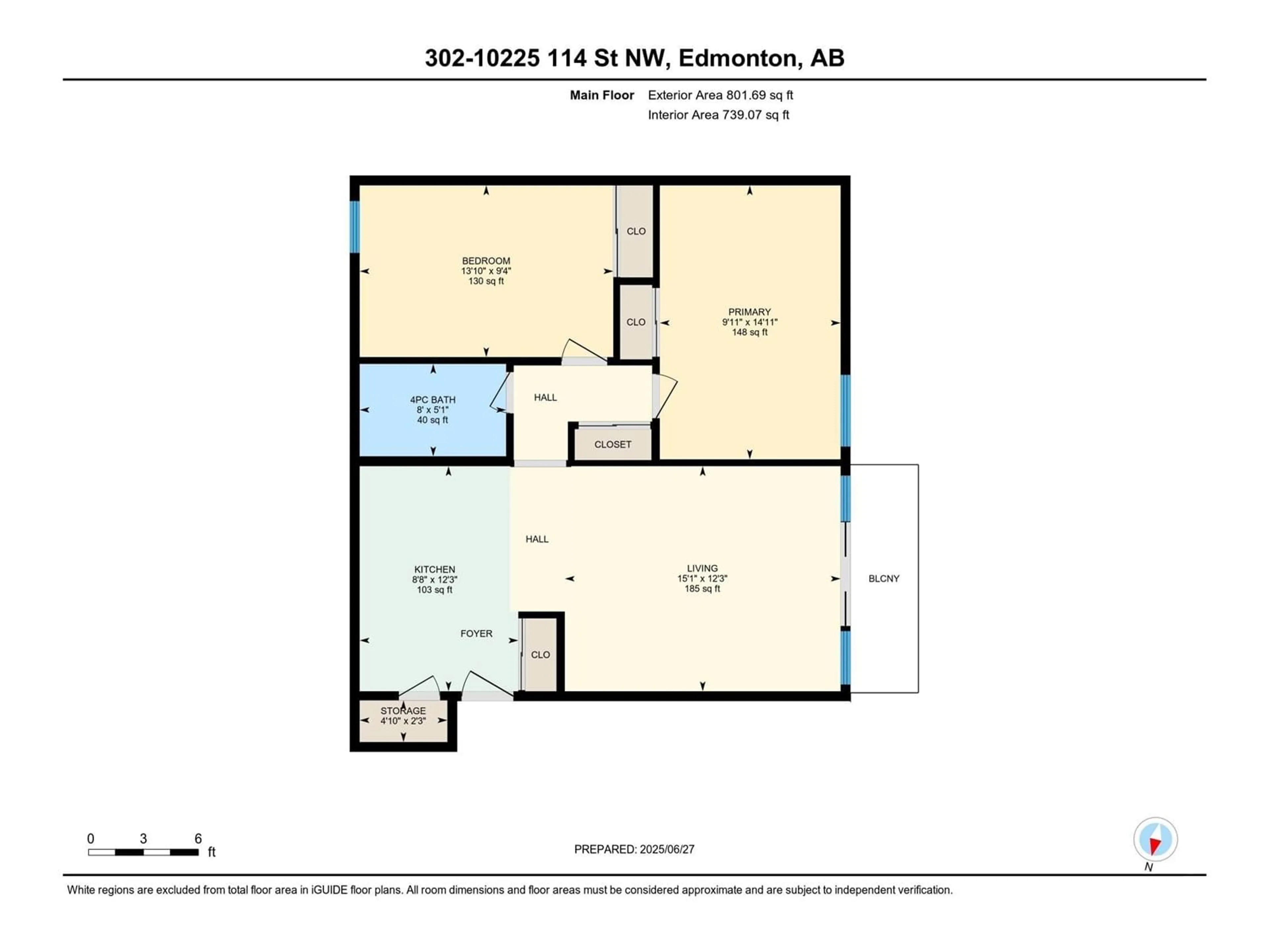 Floor plan for #302 - 10225 114 ST, Edmonton Alberta T5K1S1