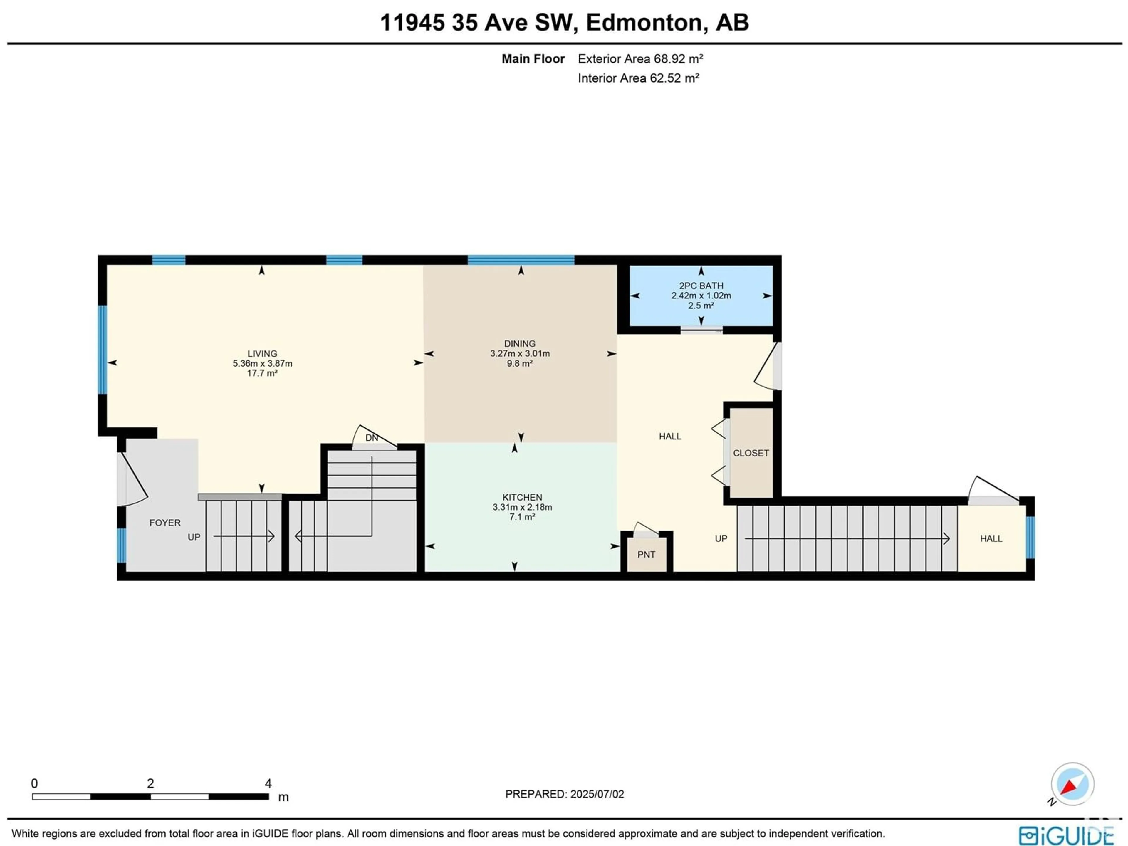 Floor plan for SW - 11945 35 AV, Edmonton Alberta T6W4V3