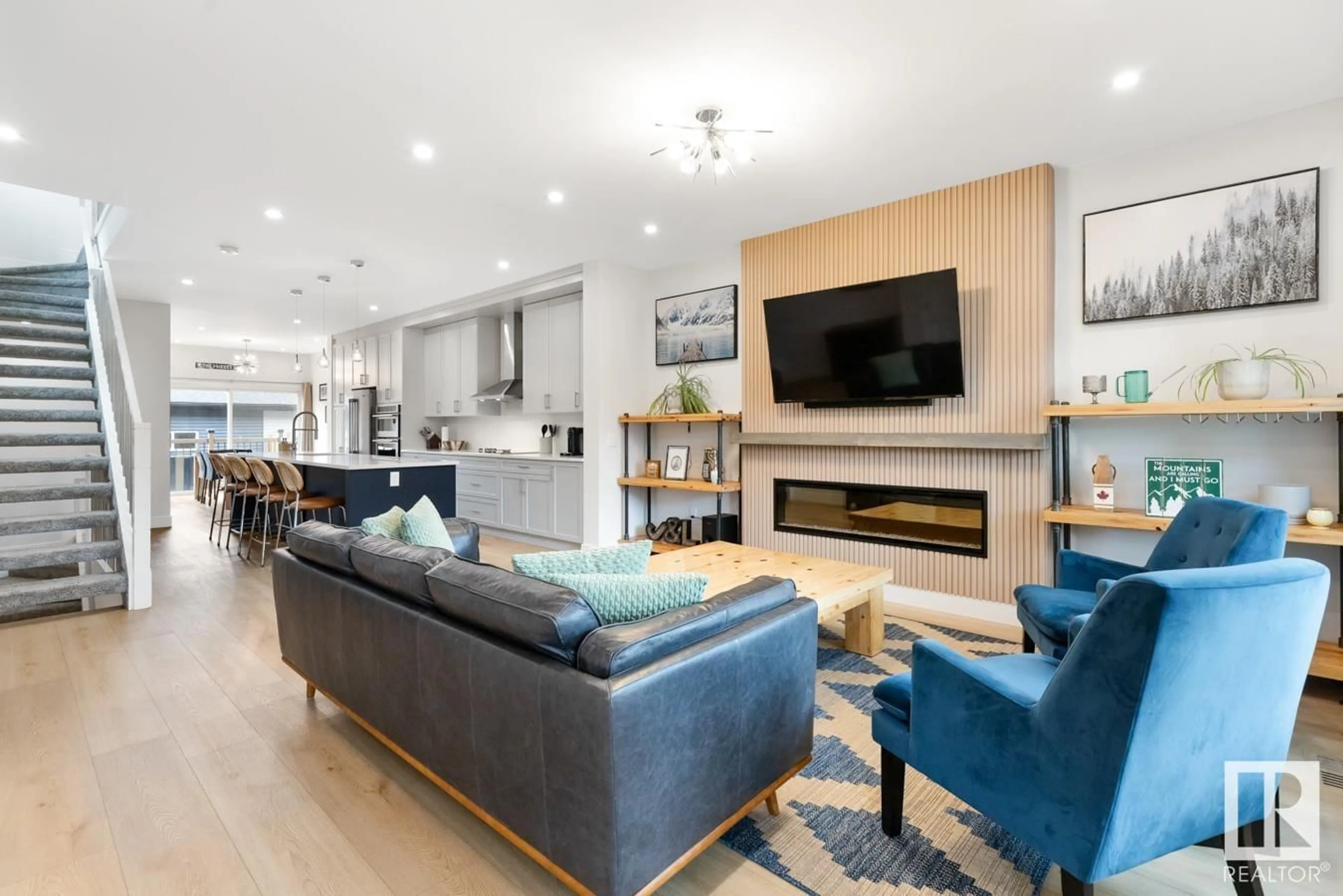 Living room with furniture, unknown for 7639 92 AV, Edmonton Alberta T6C1R3
