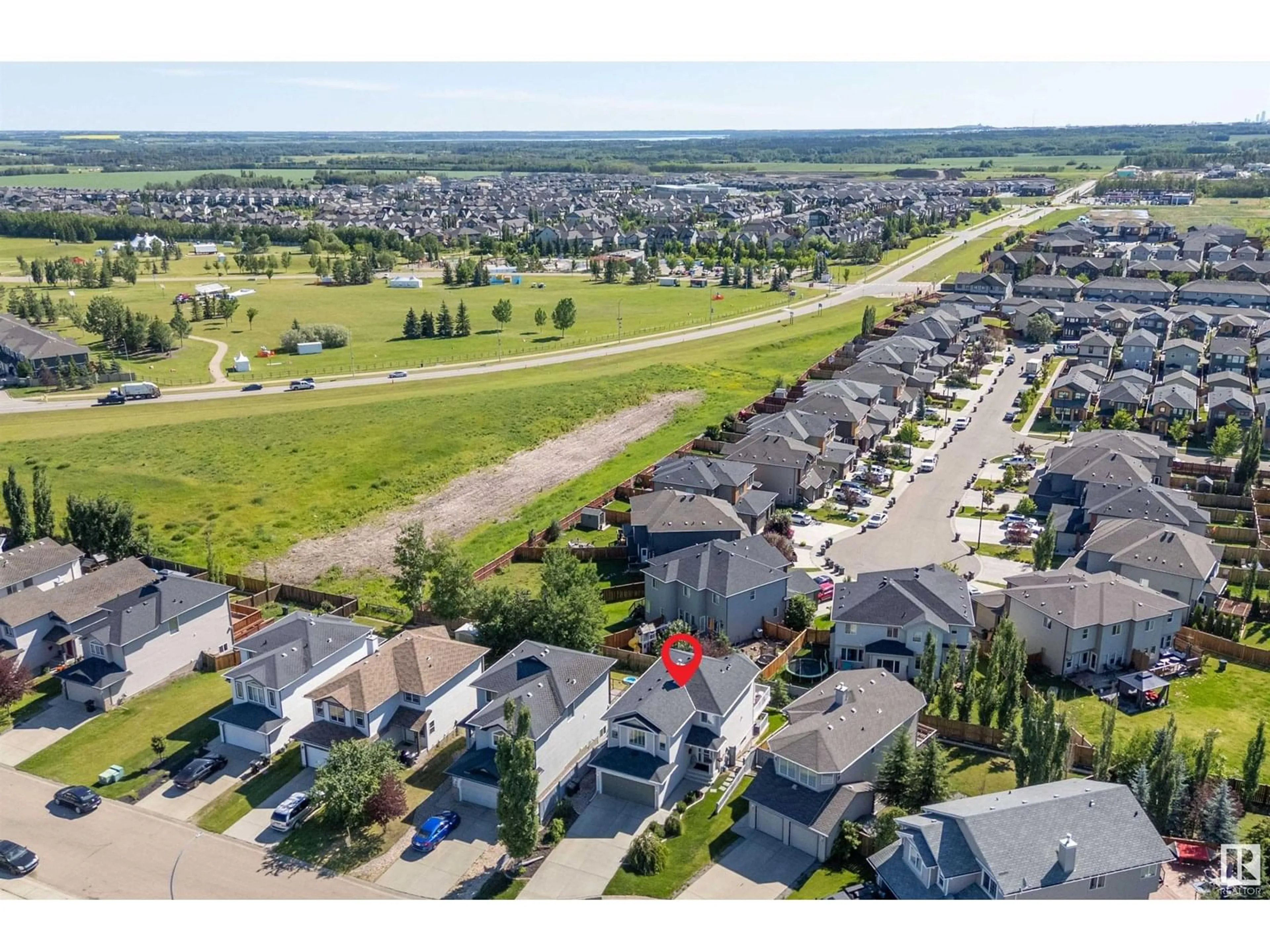 A pic from outside/outdoor area/front of a property/back of a property/a pic from drone, unknown for 68 GREYSTONE CR, Spruce Grove Alberta T7X0A7