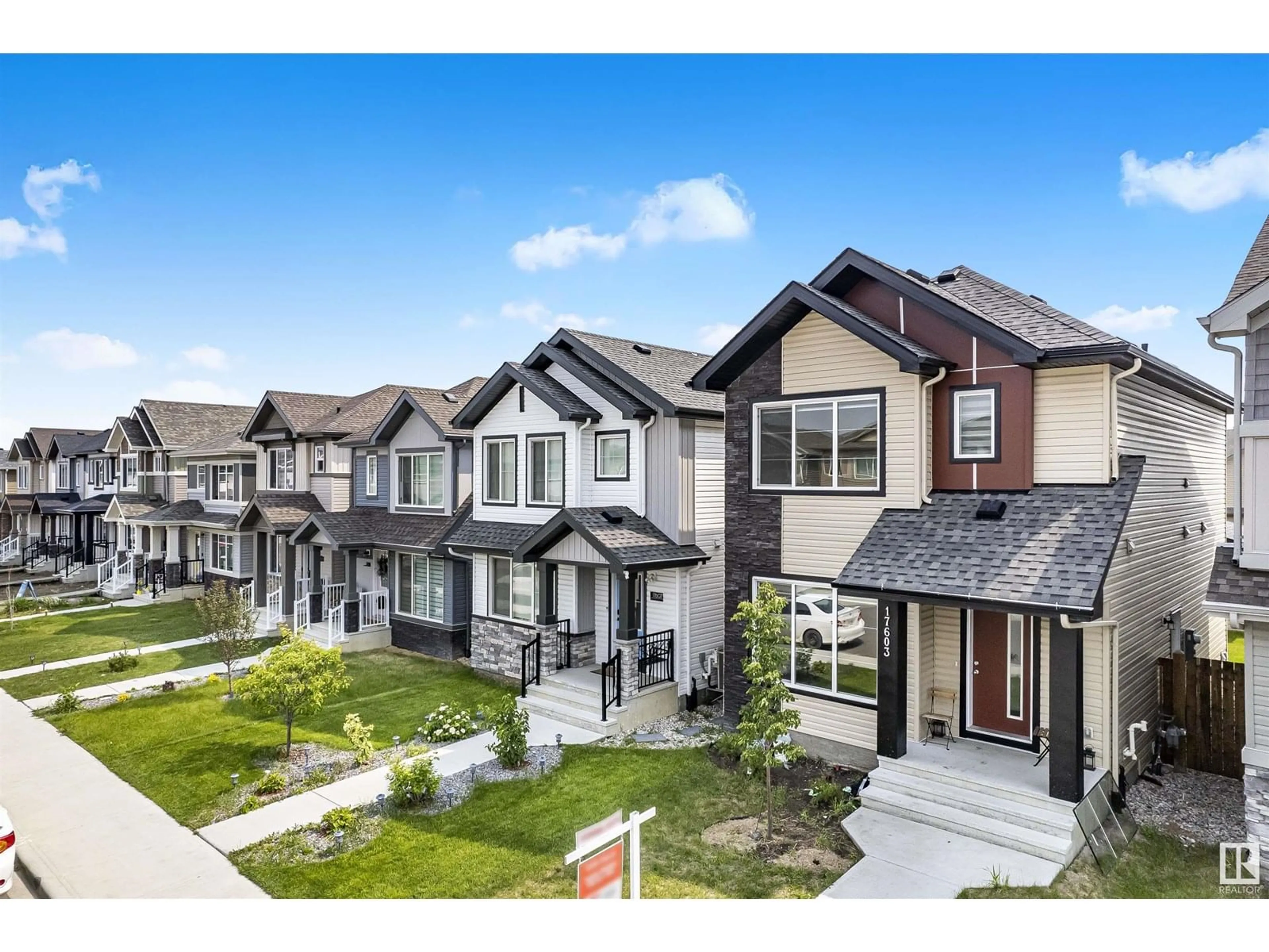 A pic from outside/outdoor area/front of a property/back of a property/a pic from drone, mountain view for 17603 49 ST, Edmonton Alberta T5Y4C6