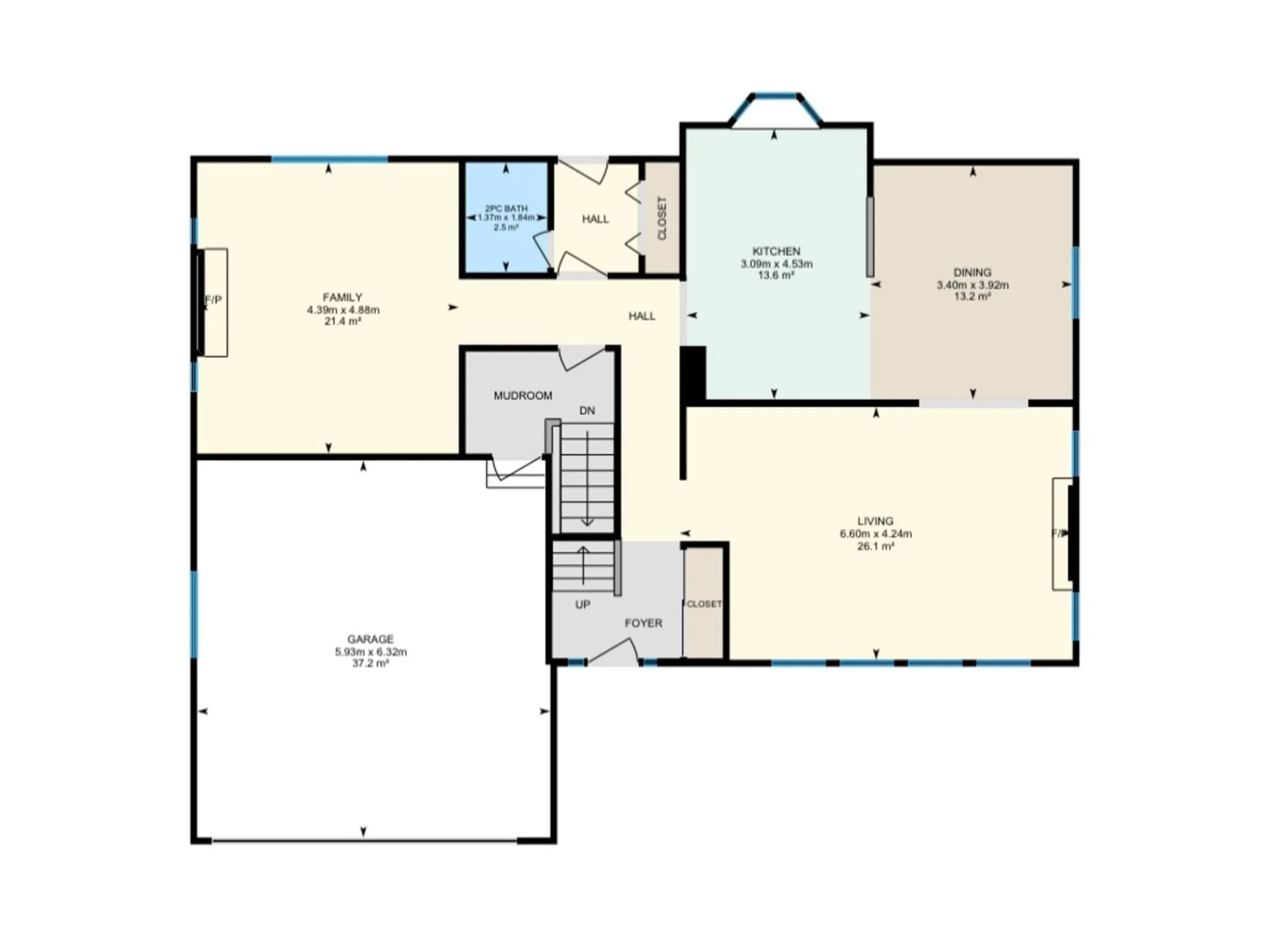 Floor plan for 11728 28 AV, Edmonton Alberta T6J3P2