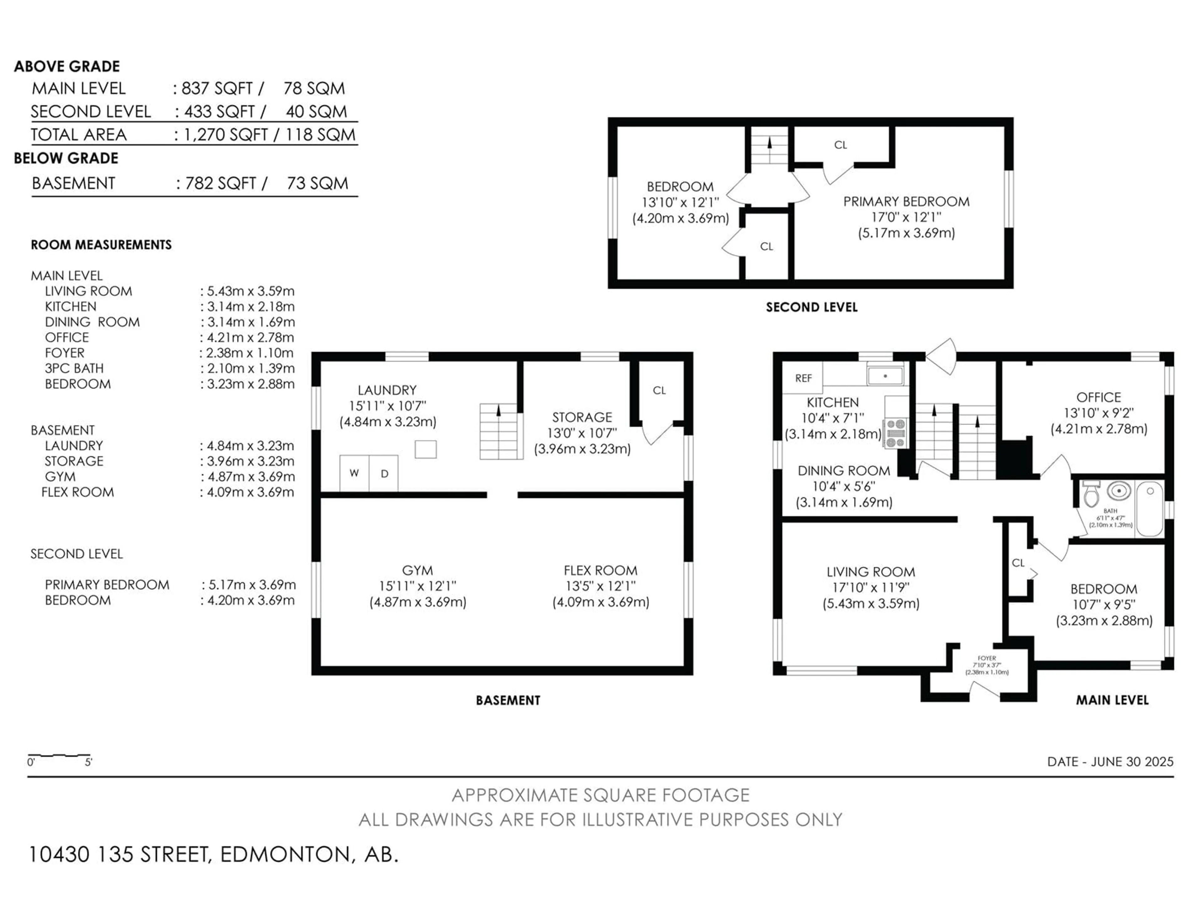 Floor plan for NW - 10430 135 ST, Edmonton Alberta T5N2C6