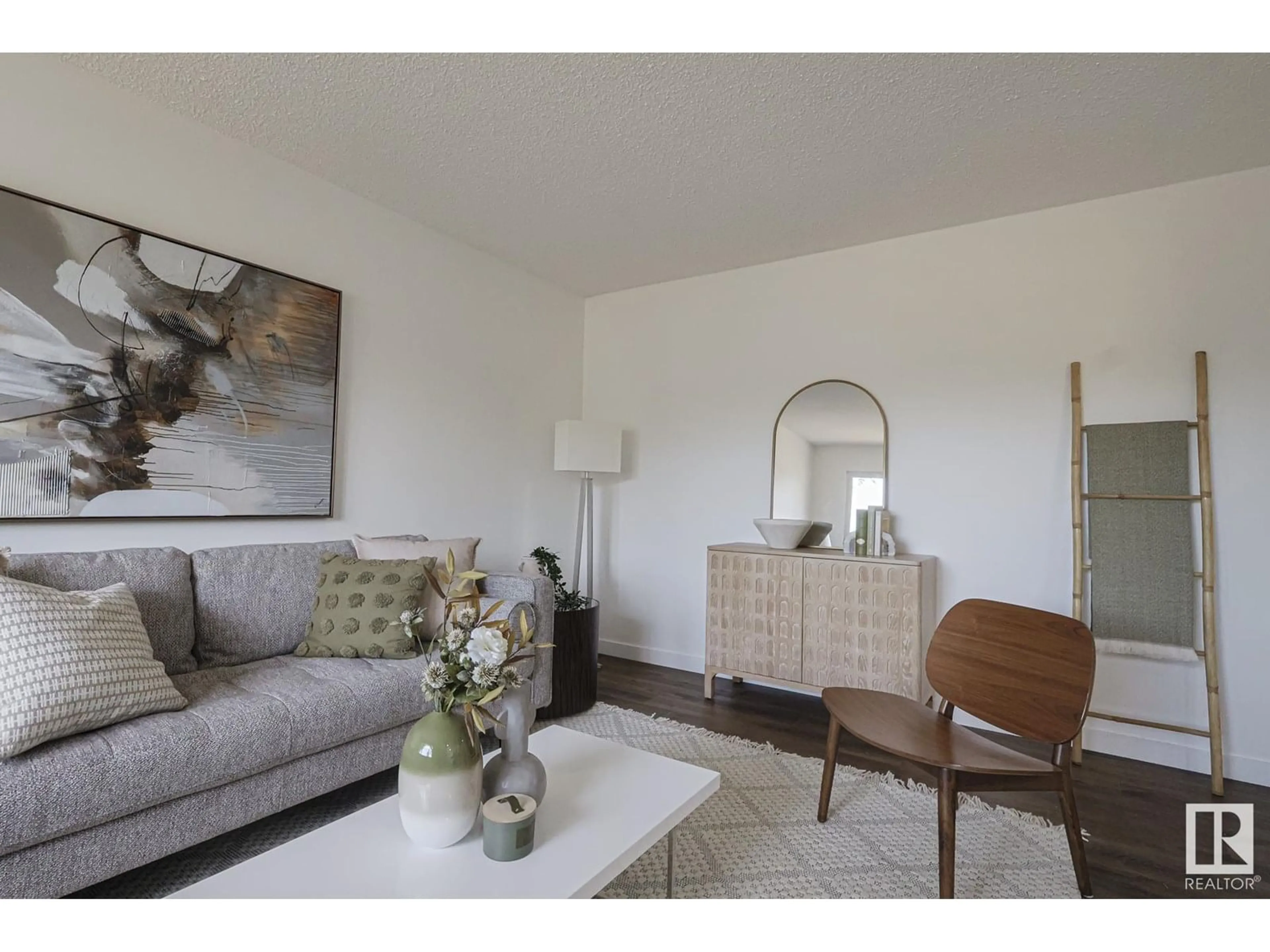 Living room with furniture, unknown for 102 LONDONDERRY SQ, Edmonton Alberta T5C3C4