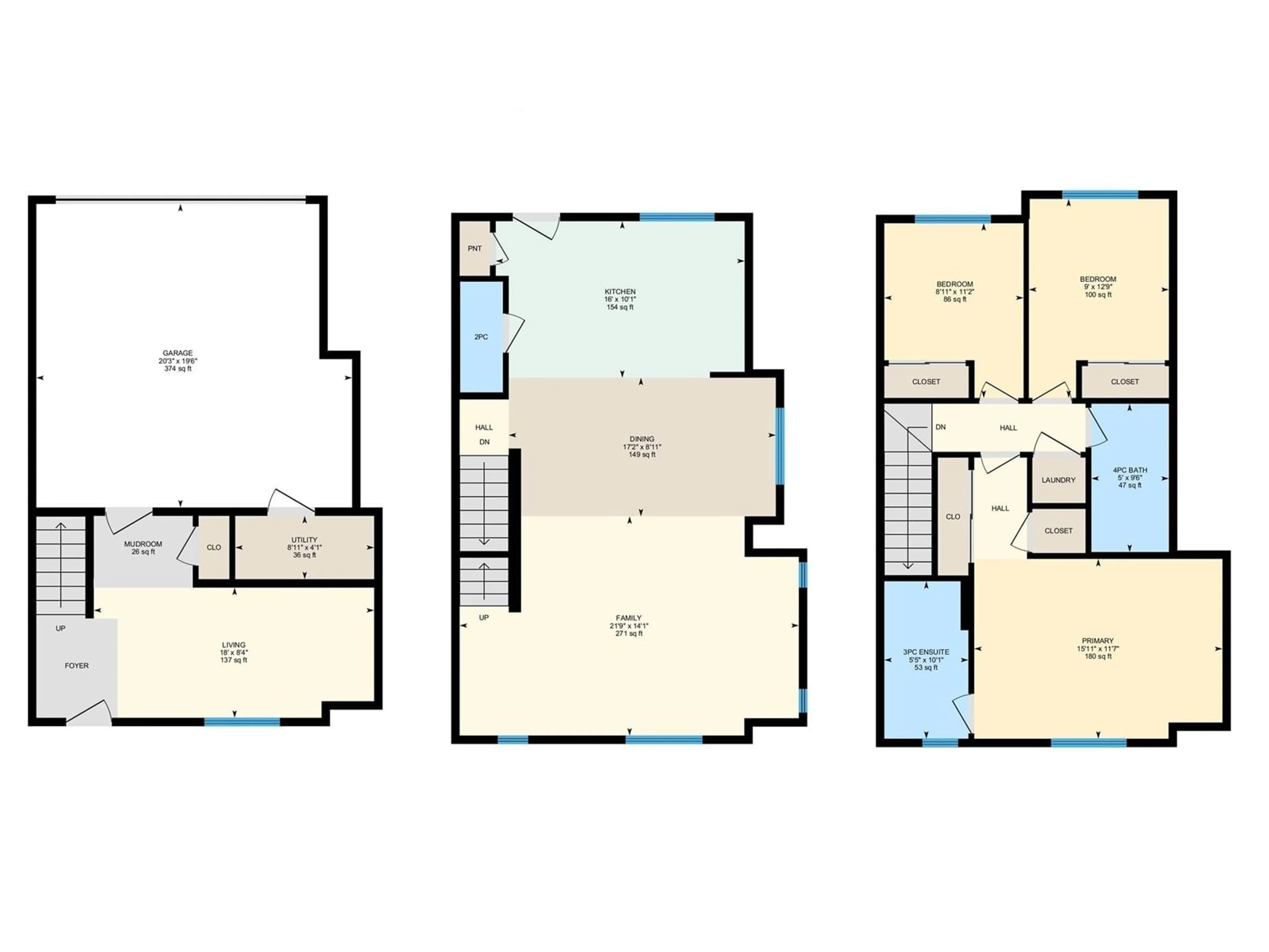 Floor plan for #44 - 8315 180 AV NW, Edmonton Alberta T5J0J2