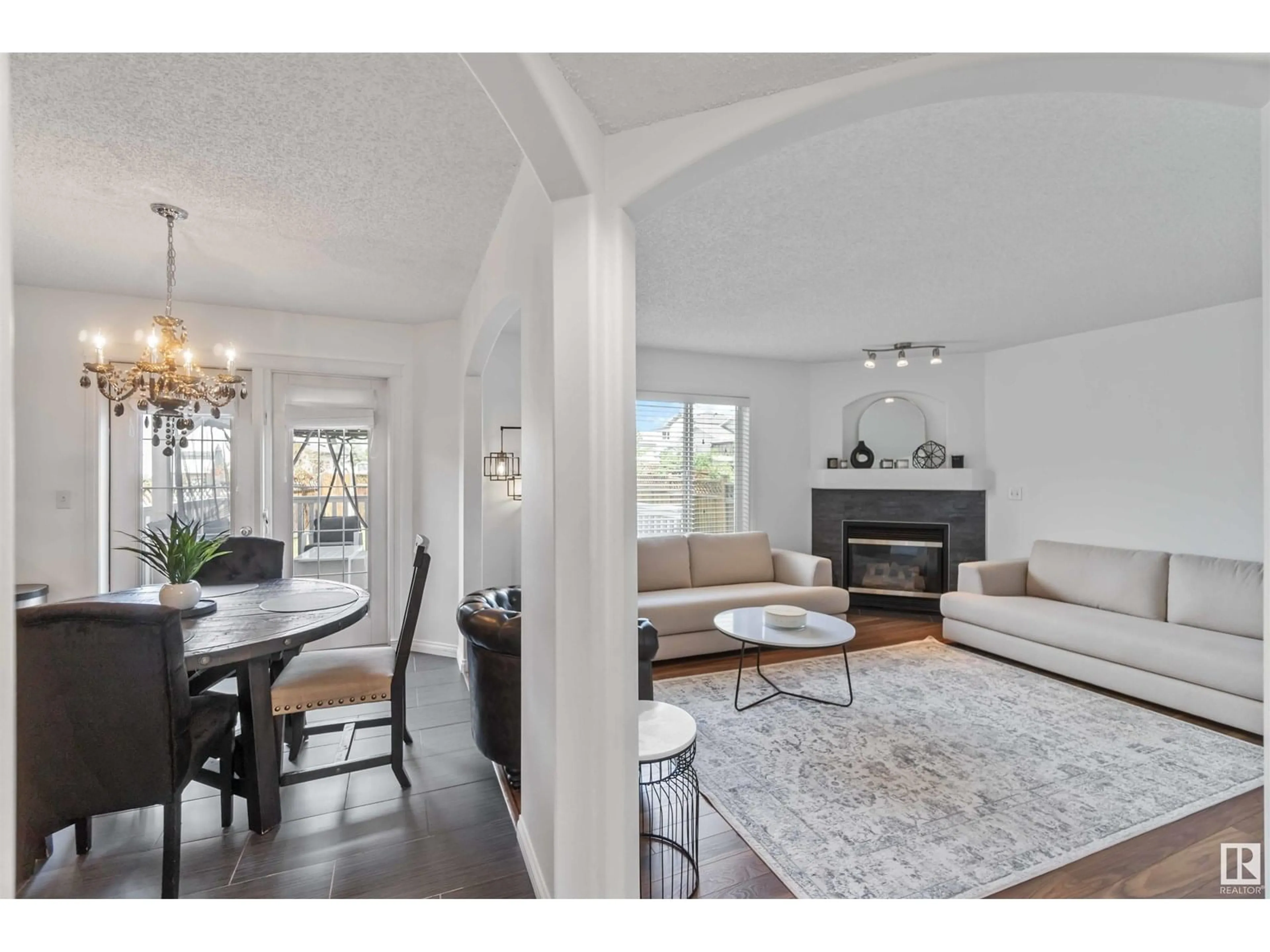 Living room with furniture, unknown for NW - 8320 172 AV, Edmonton Alberta T5Z3M1