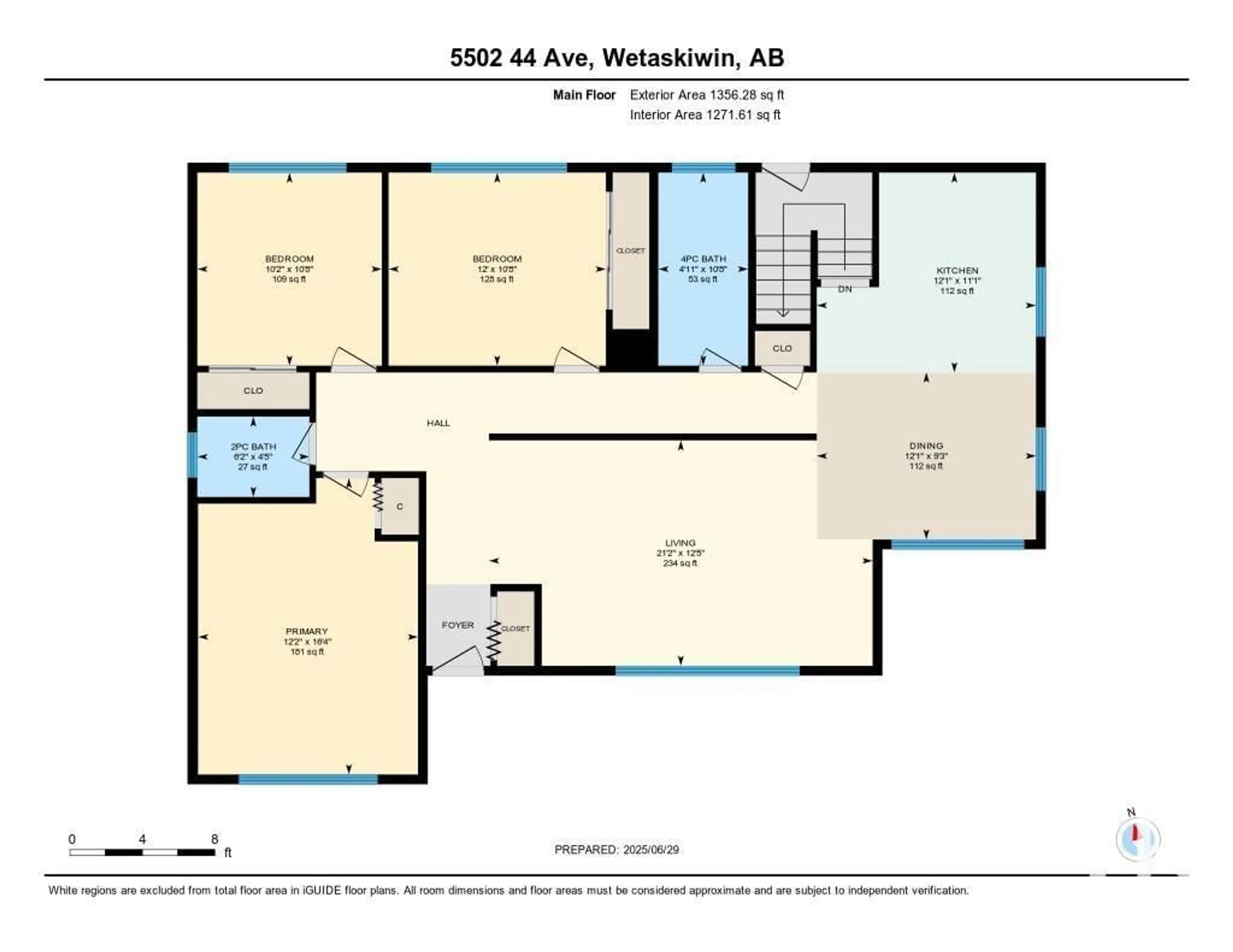 Floor plan for 5502 44 AV, Wetaskiwin Alberta T9A0C9
