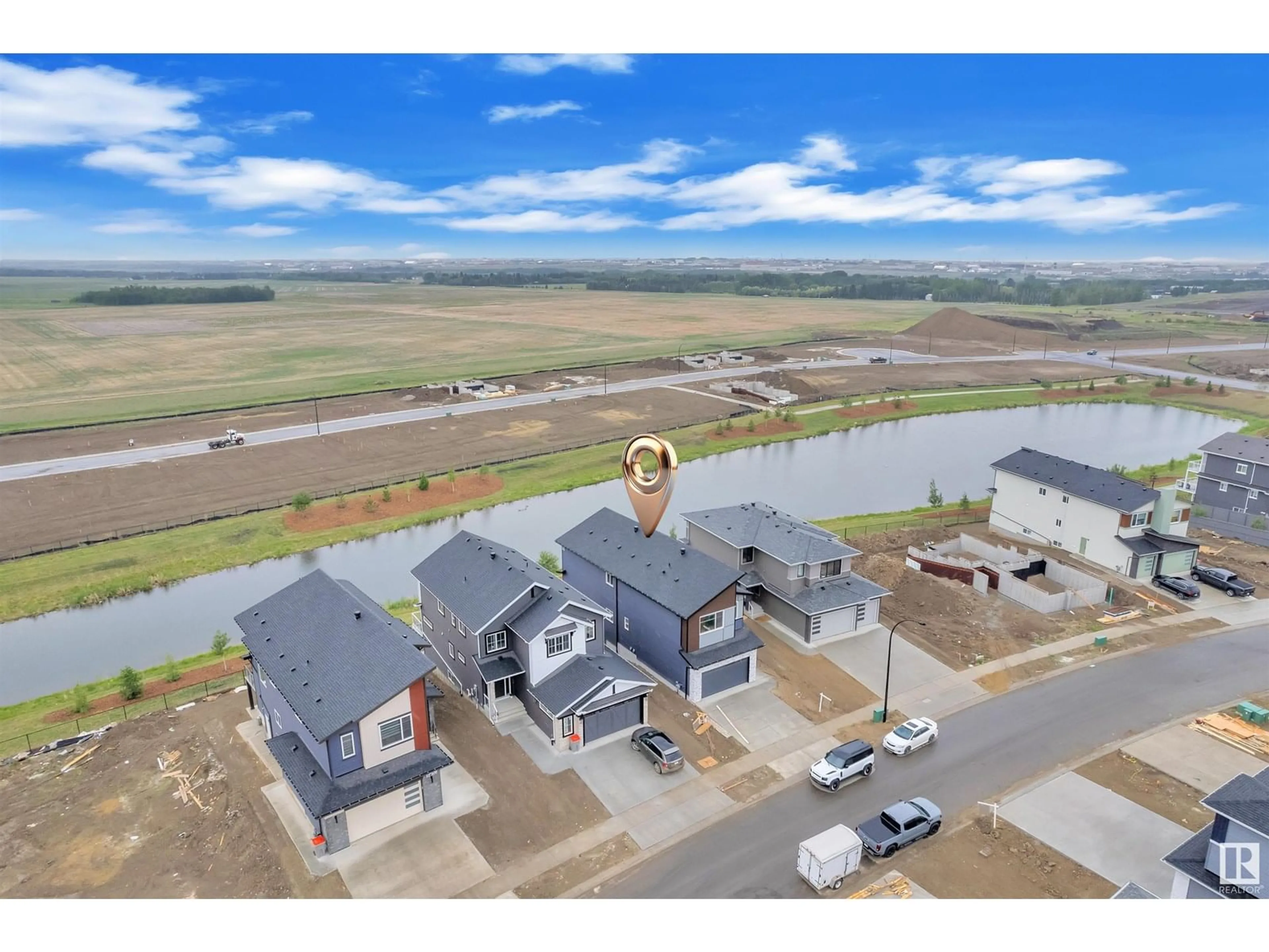 A pic from outside/outdoor area/front of a property/back of a property/a pic from drone, unknown for NE - 2641 63 AV, Rural Leduc County Alberta T4X3A6