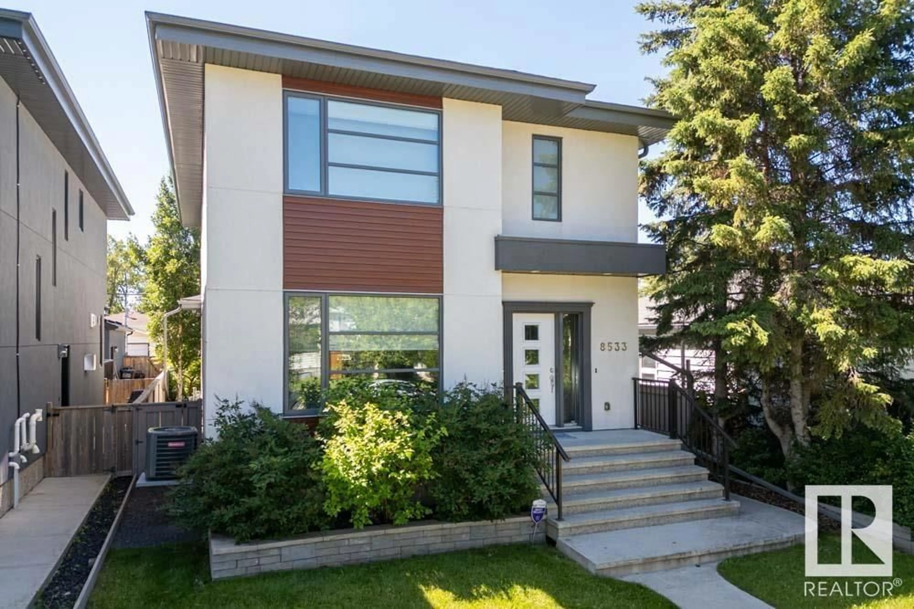 Home with brick exterior material, street for 8533 76 AV, Edmonton Alberta T6C0J2