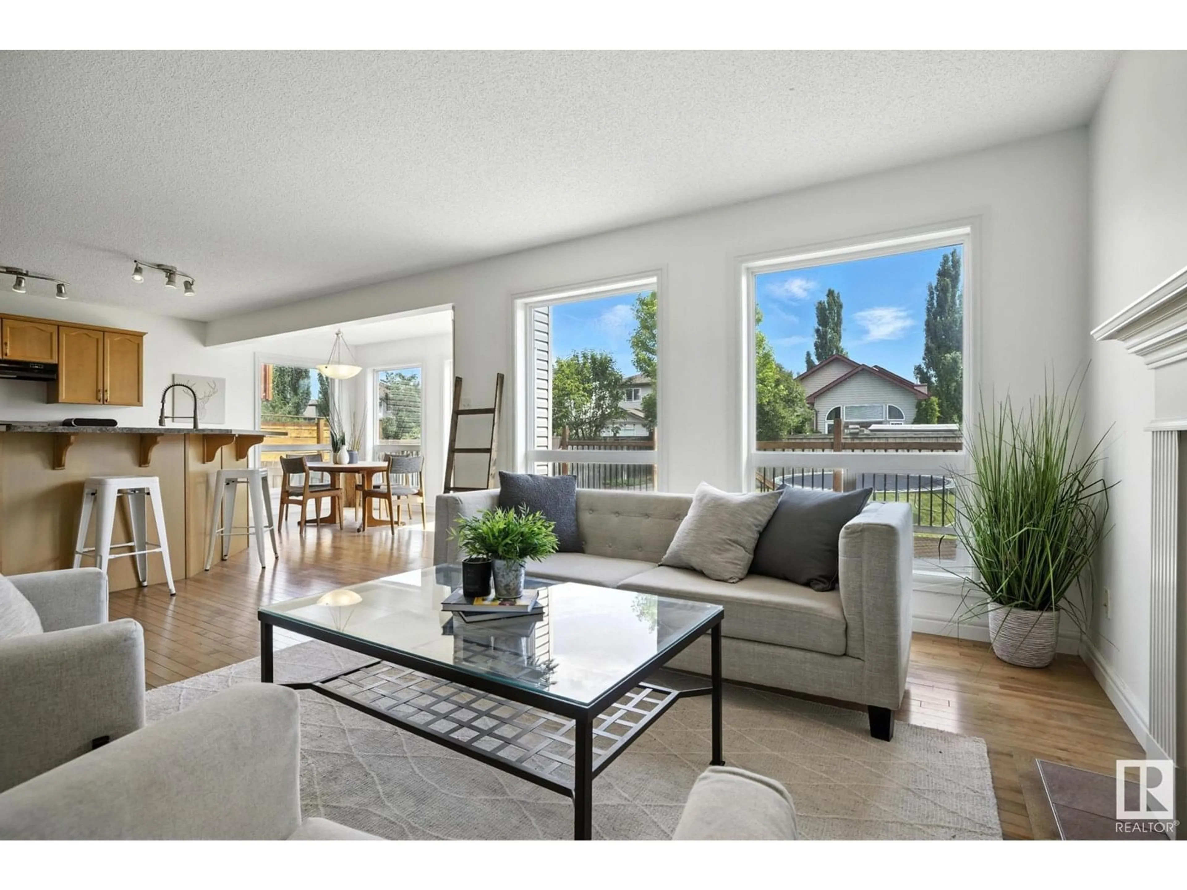 Living room with furniture, unknown for NW - 4615 203 ST, Edmonton Alberta T6M0A6