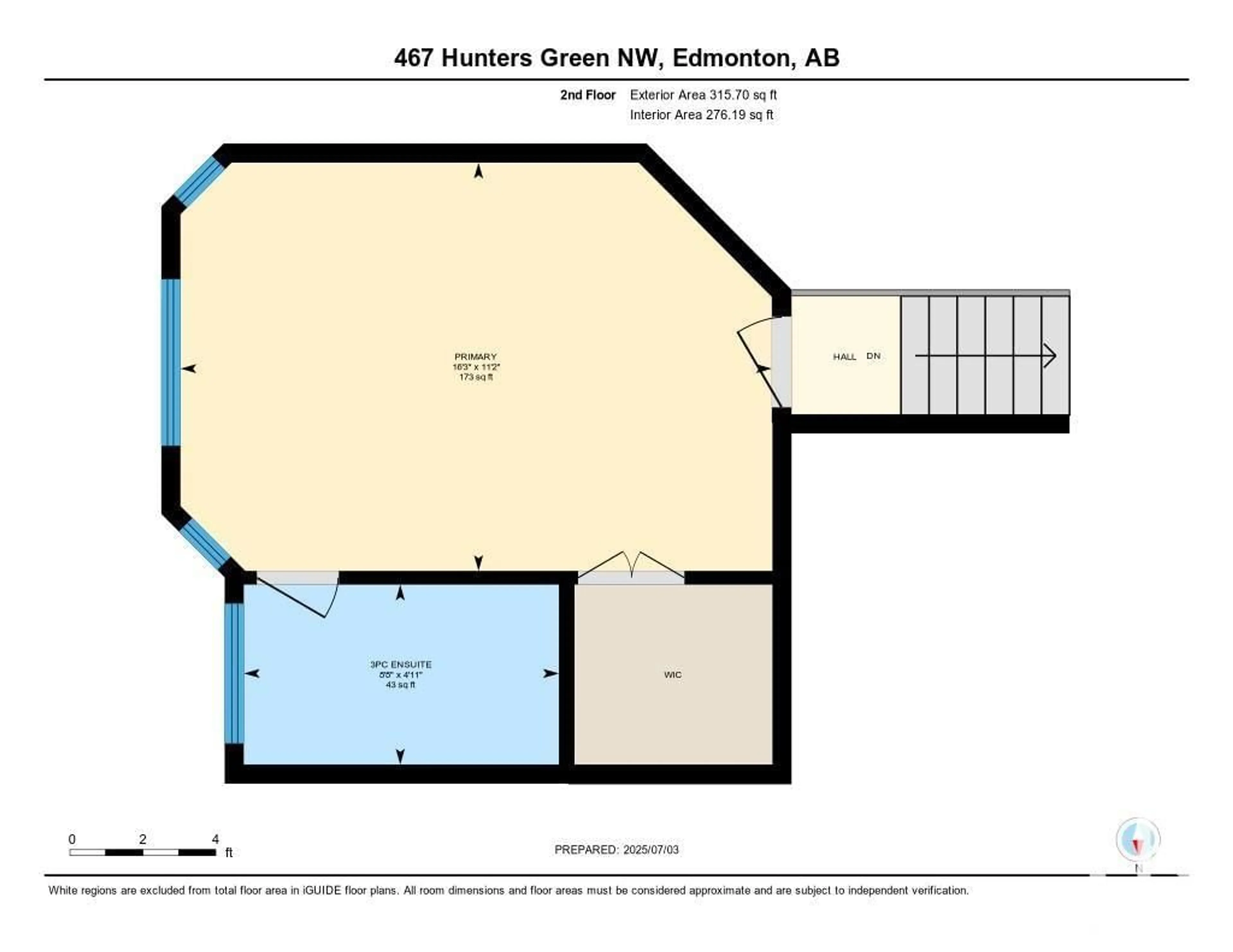 Floor plan for NW - 467 HUNTERS GREEN GR, Edmonton Alberta T6R3C3