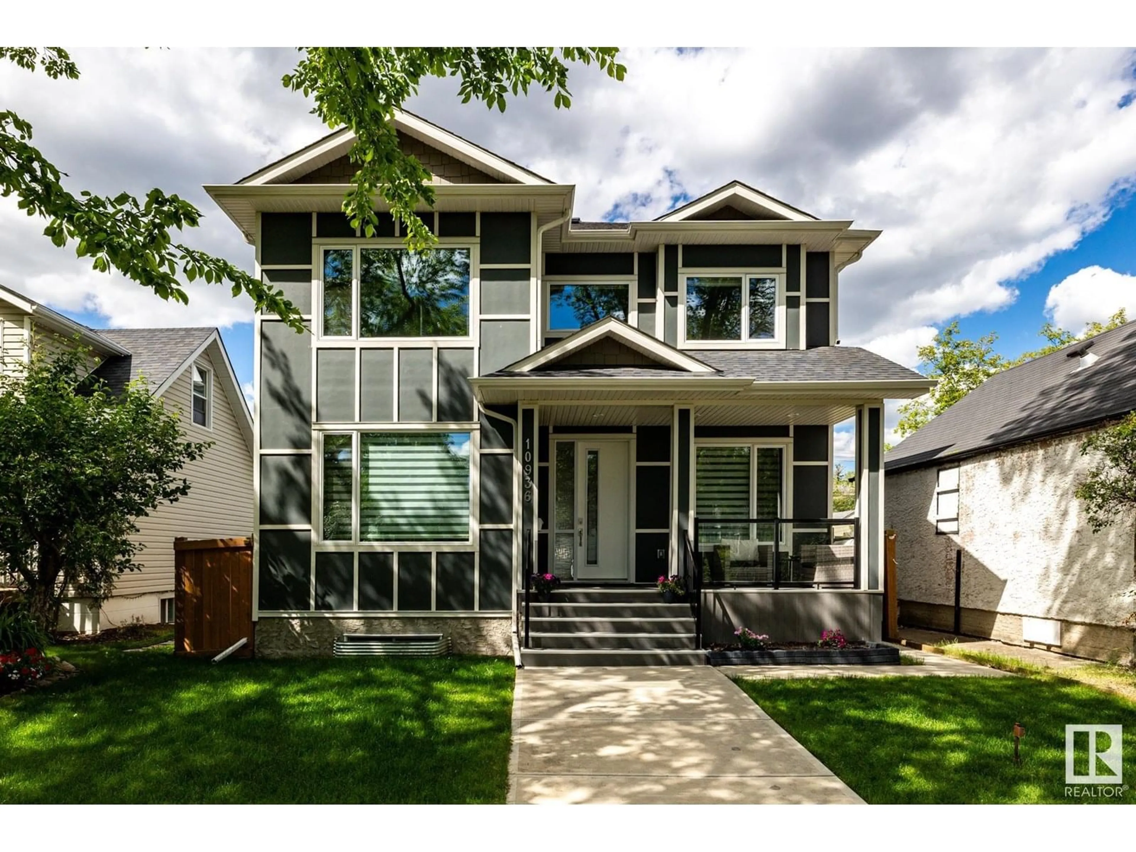 Home with vinyl exterior material, street for 10936 71 AV, Edmonton Alberta T6G0A1
