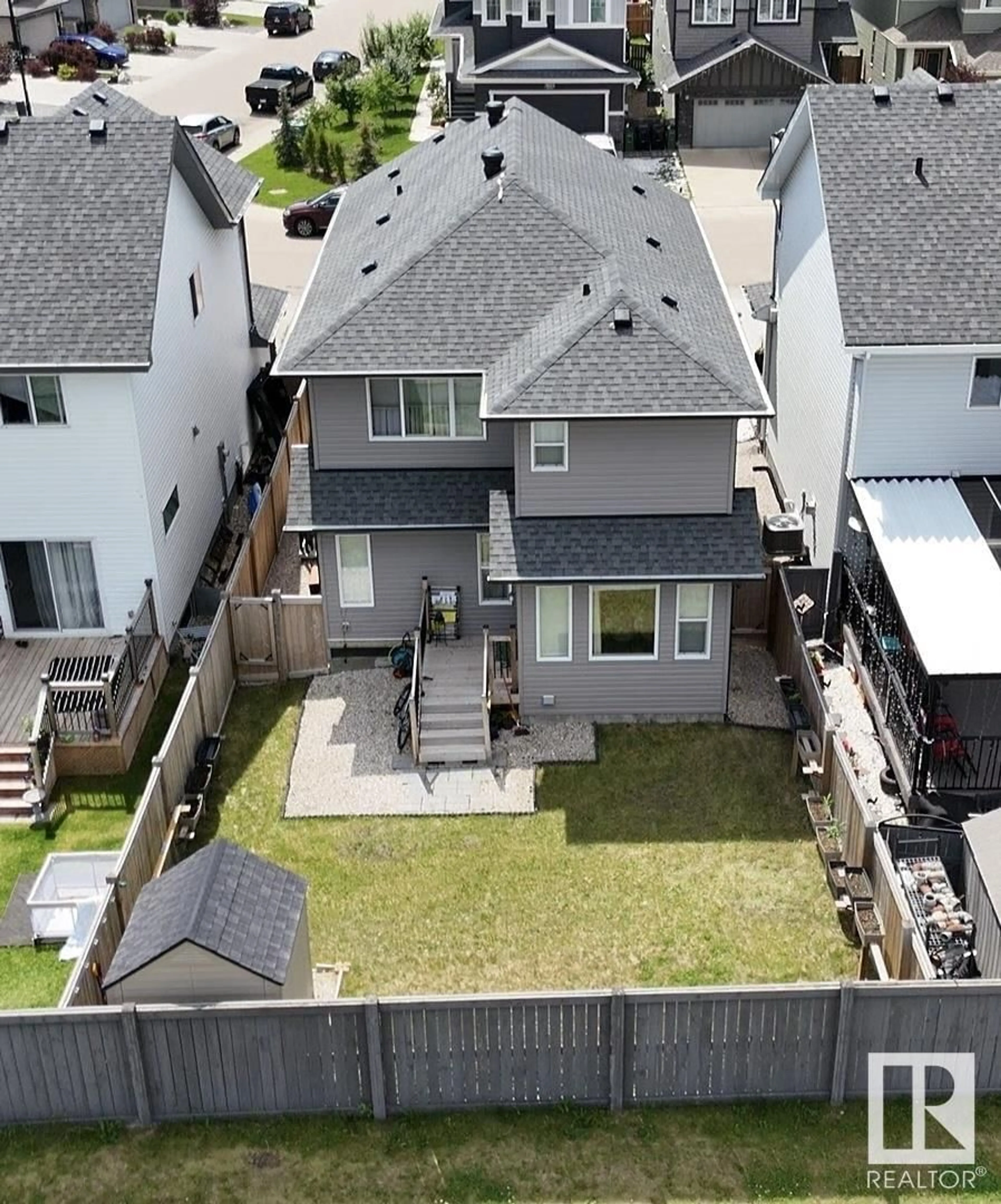 A pic from outside/outdoor area/front of a property/back of a property/a pic from drone, street for NW - 3616 168 AV, Edmonton Alberta T5Y0X8