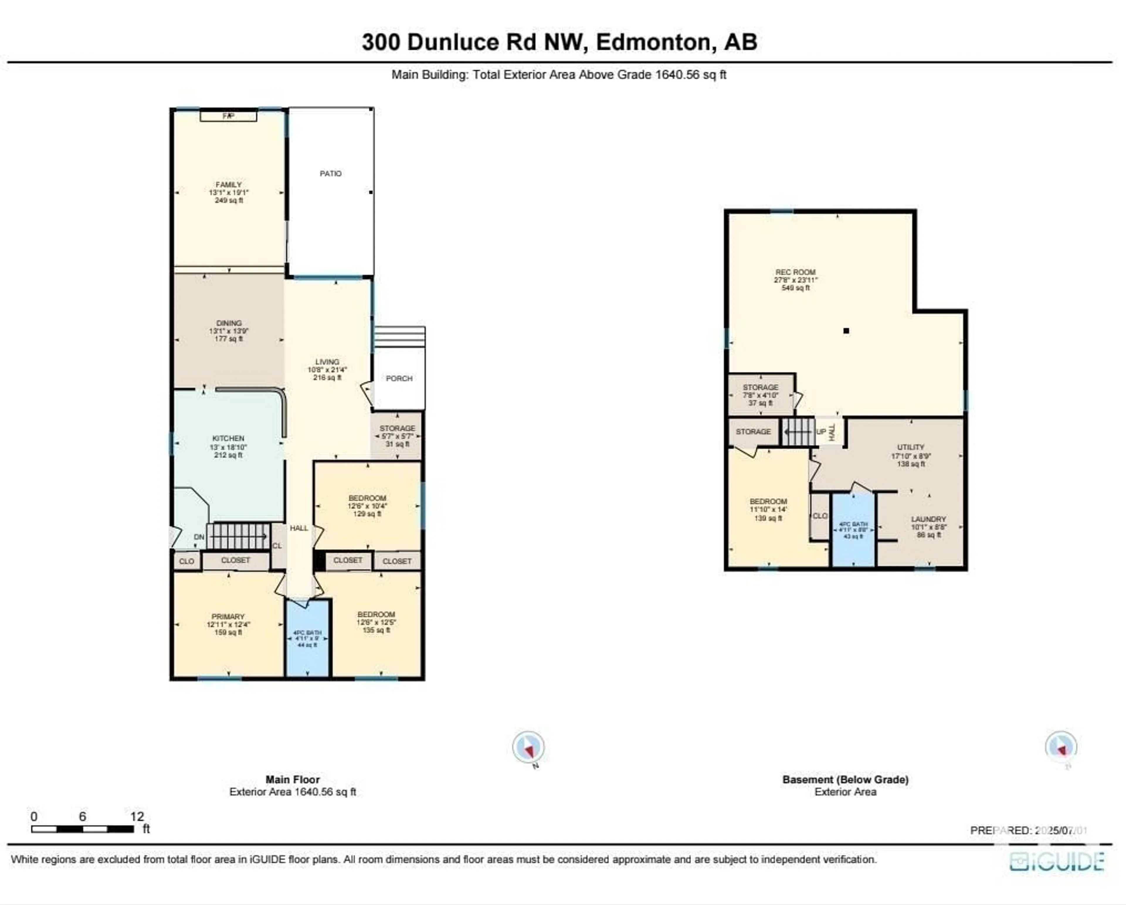 Floor plan for 300 DUNLUCE RD, Edmonton Alberta T5X4P3