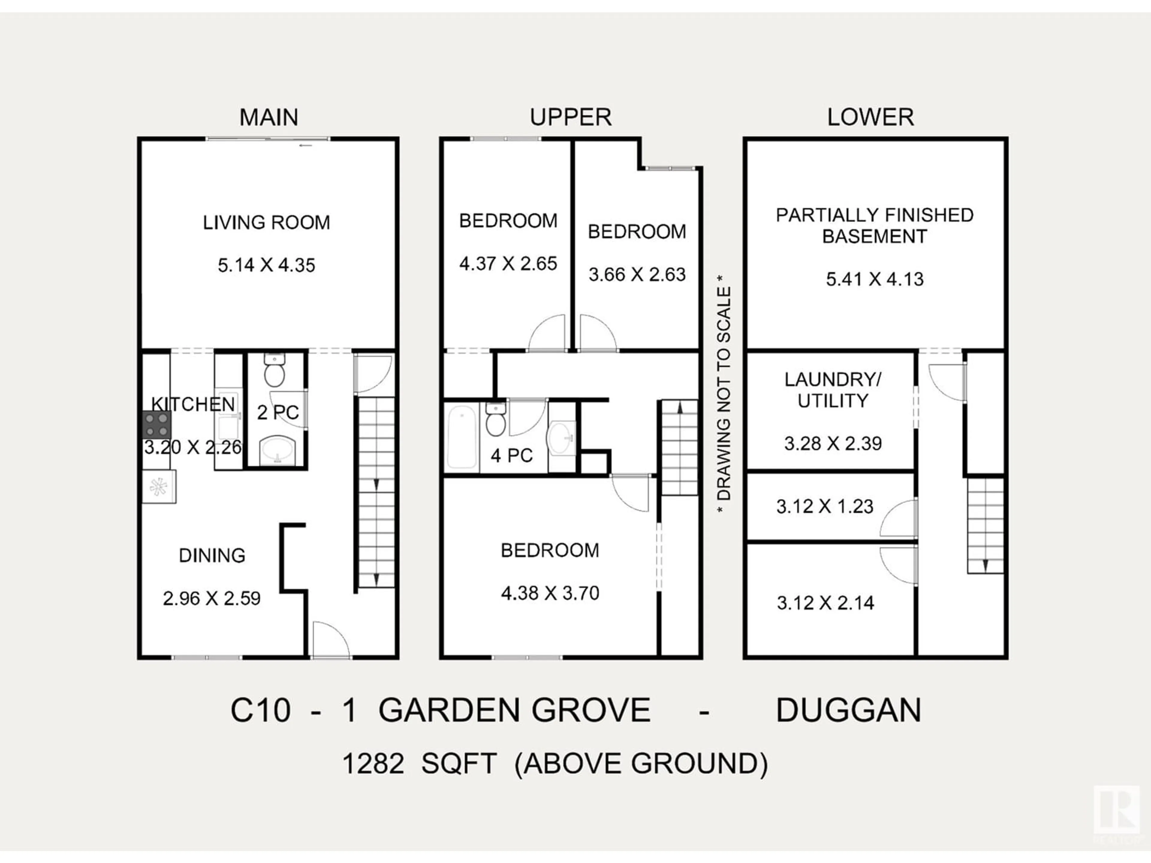 Floor plan for C10 - 1 GARDEN GROVE GV, Edmonton Alberta T6J2L3