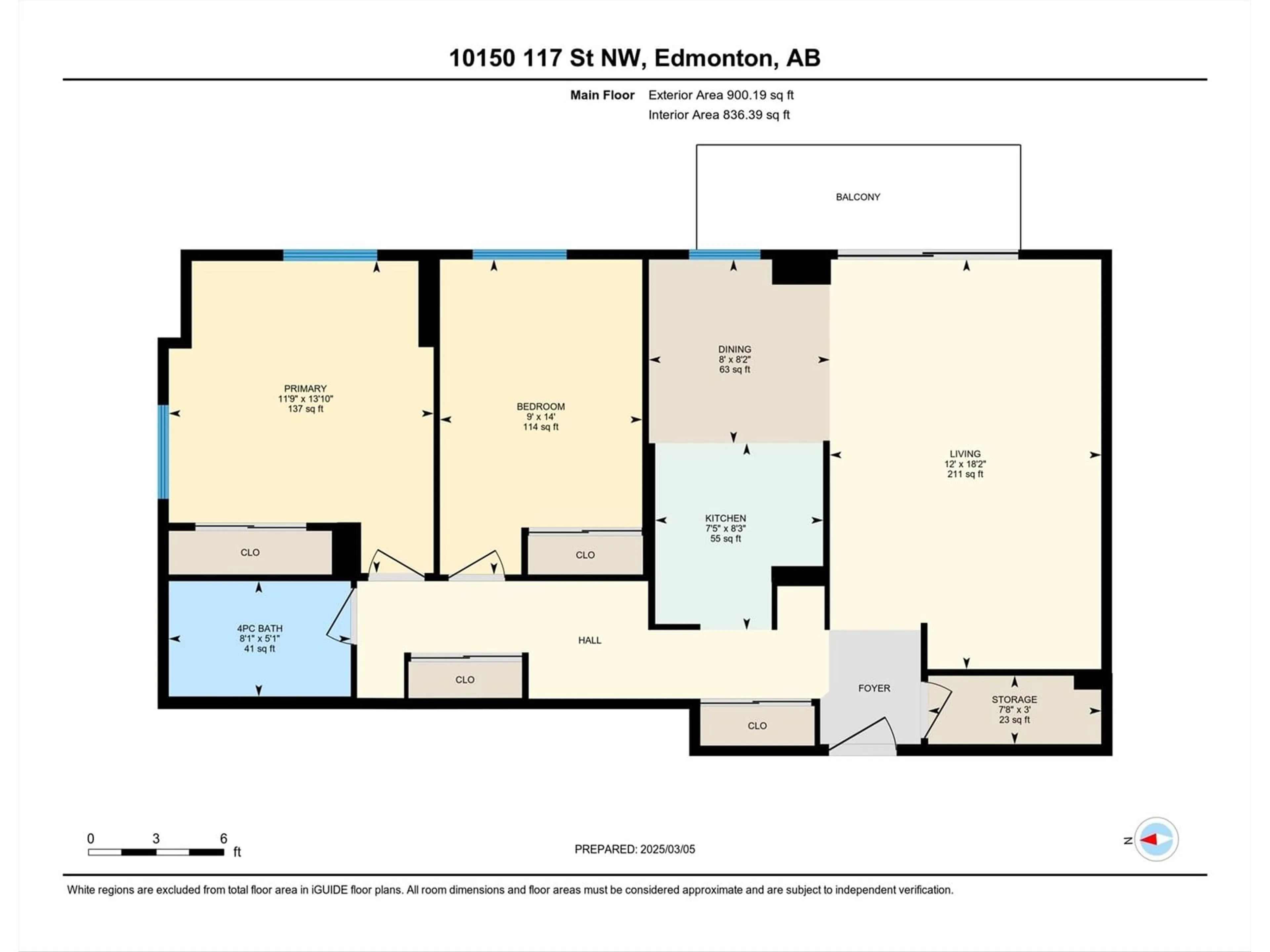 Floor plan for #303 - 10150 117 ST, Edmonton Alberta T5K2J2