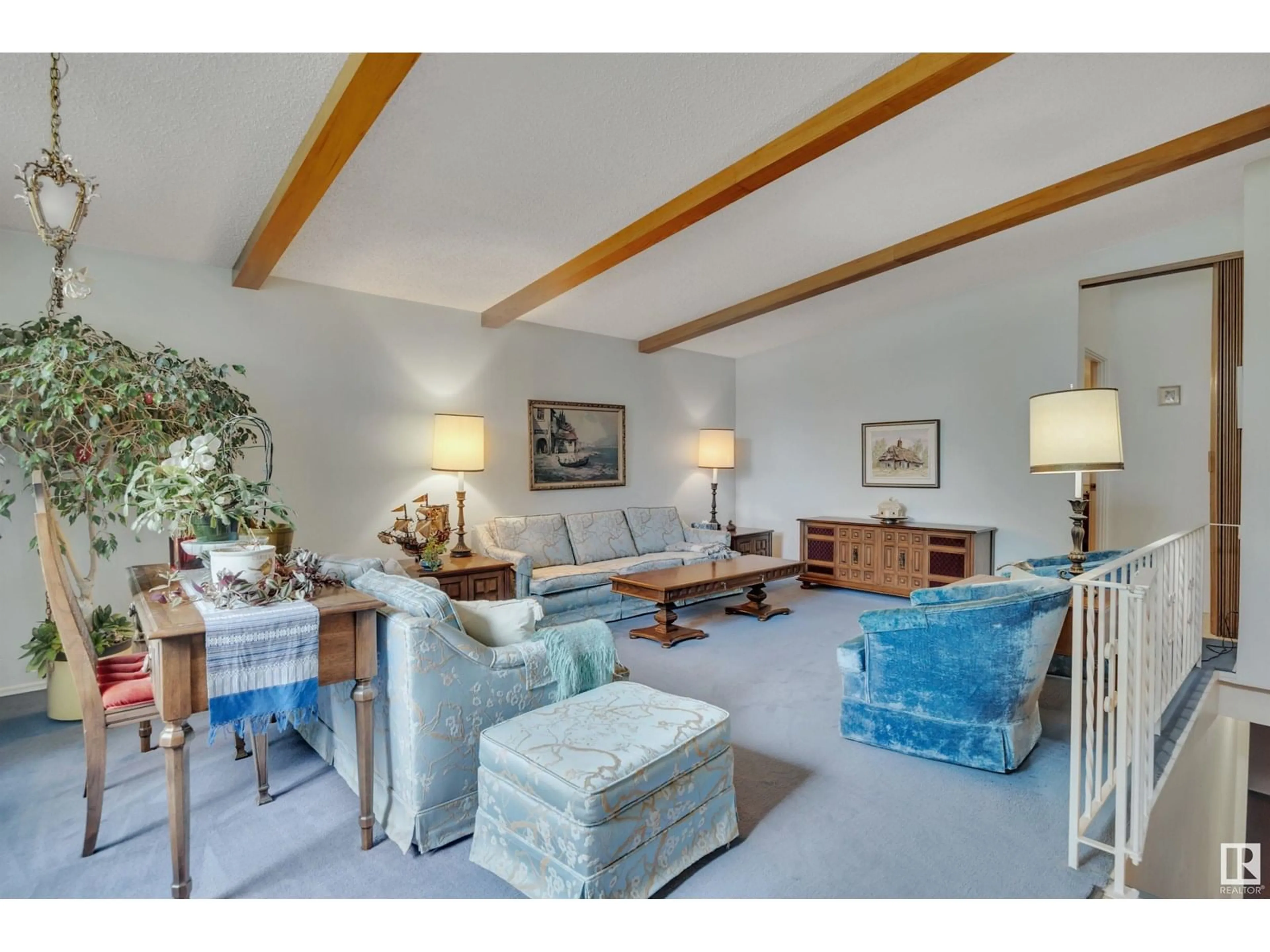 Living room with furniture, unknown for NW - 10631 74 ST, Edmonton Alberta T6A2Y6
