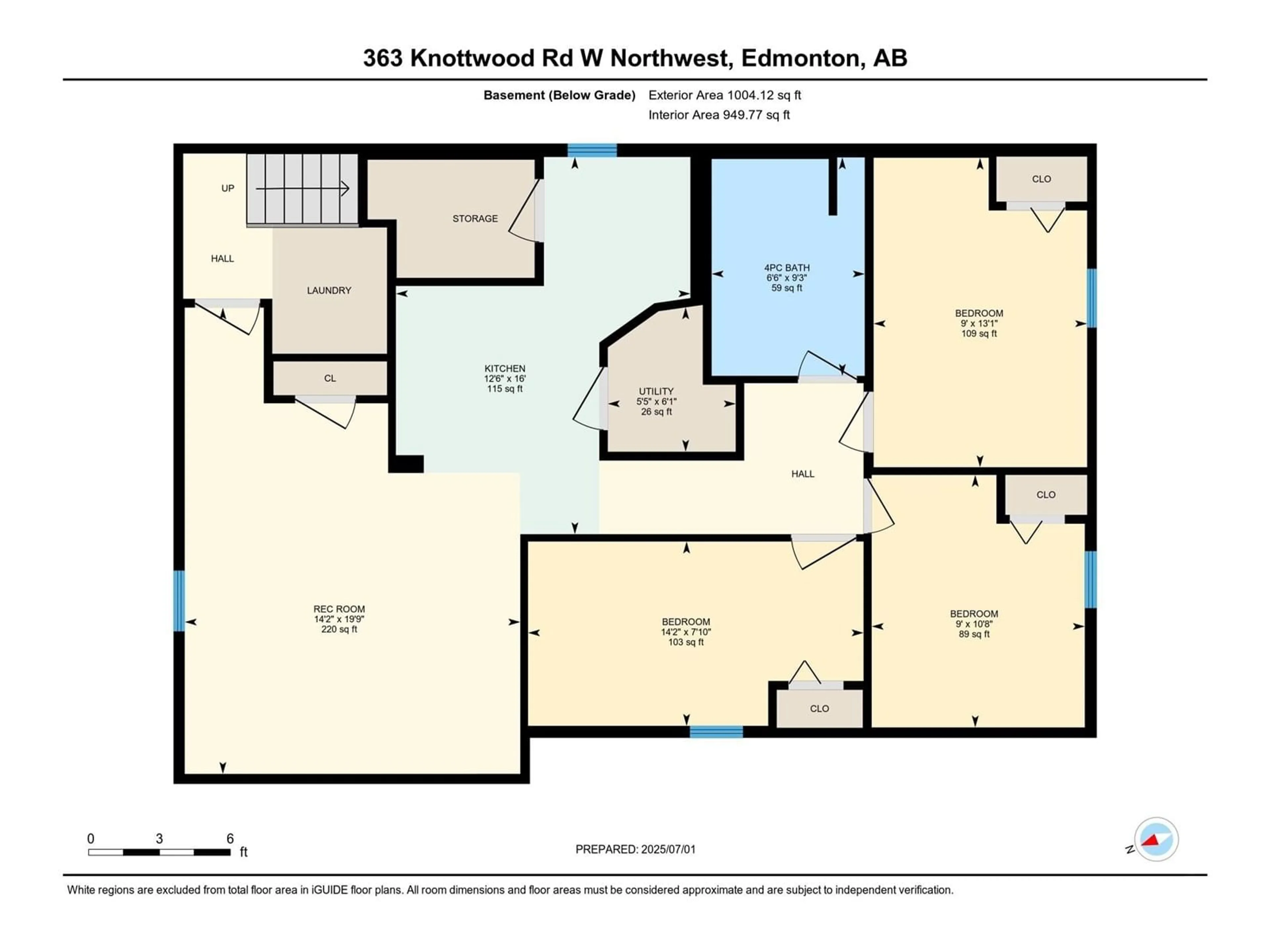 Floor plan for 363 KNOTTWOOD RD, Edmonton Alberta T6K2G4