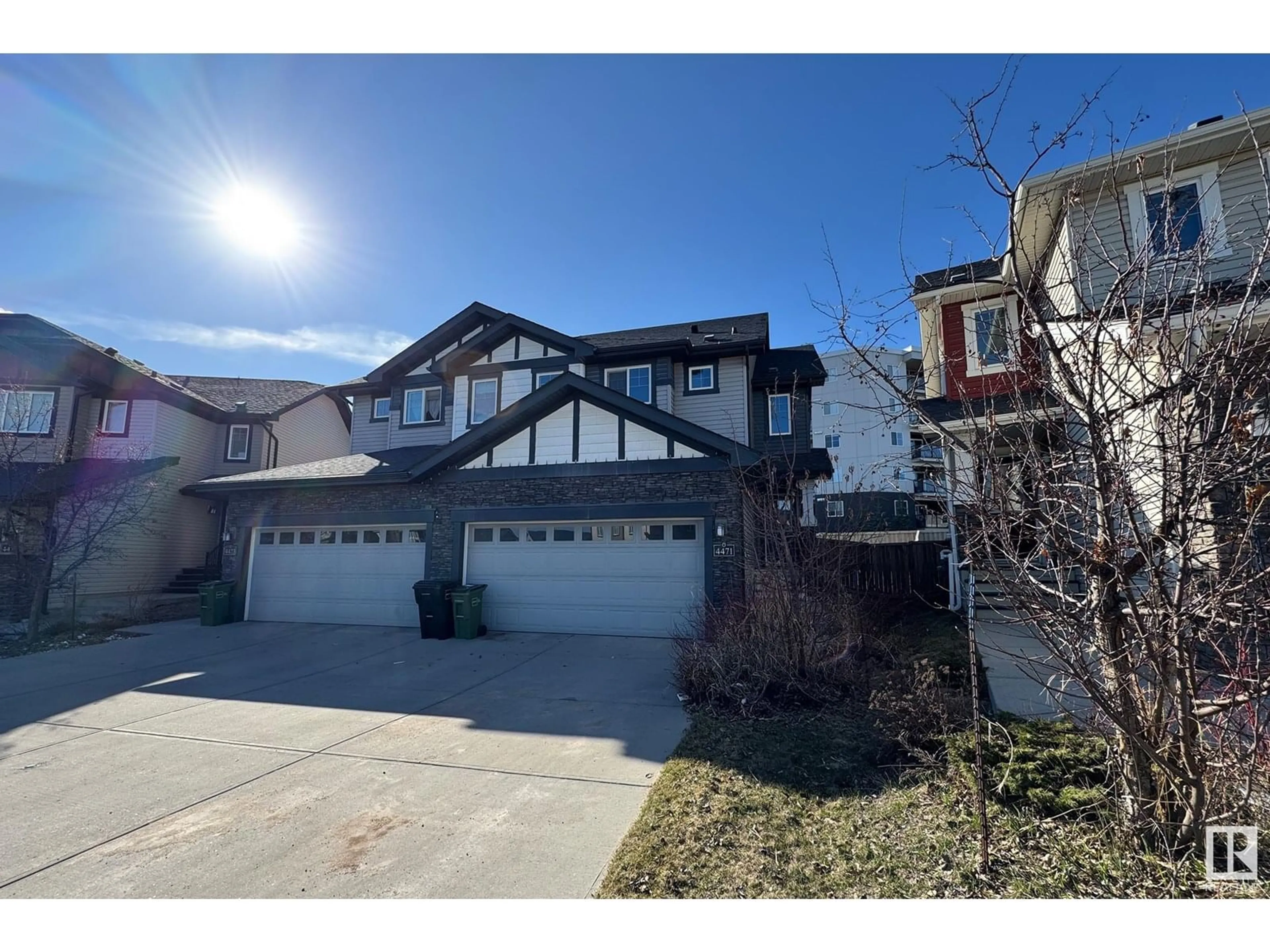 A pic from outside/outdoor area/front of a property/back of a property/a pic from drone, street for SW - 4471 ANNETT CM, Edmonton Alberta T6W1A8