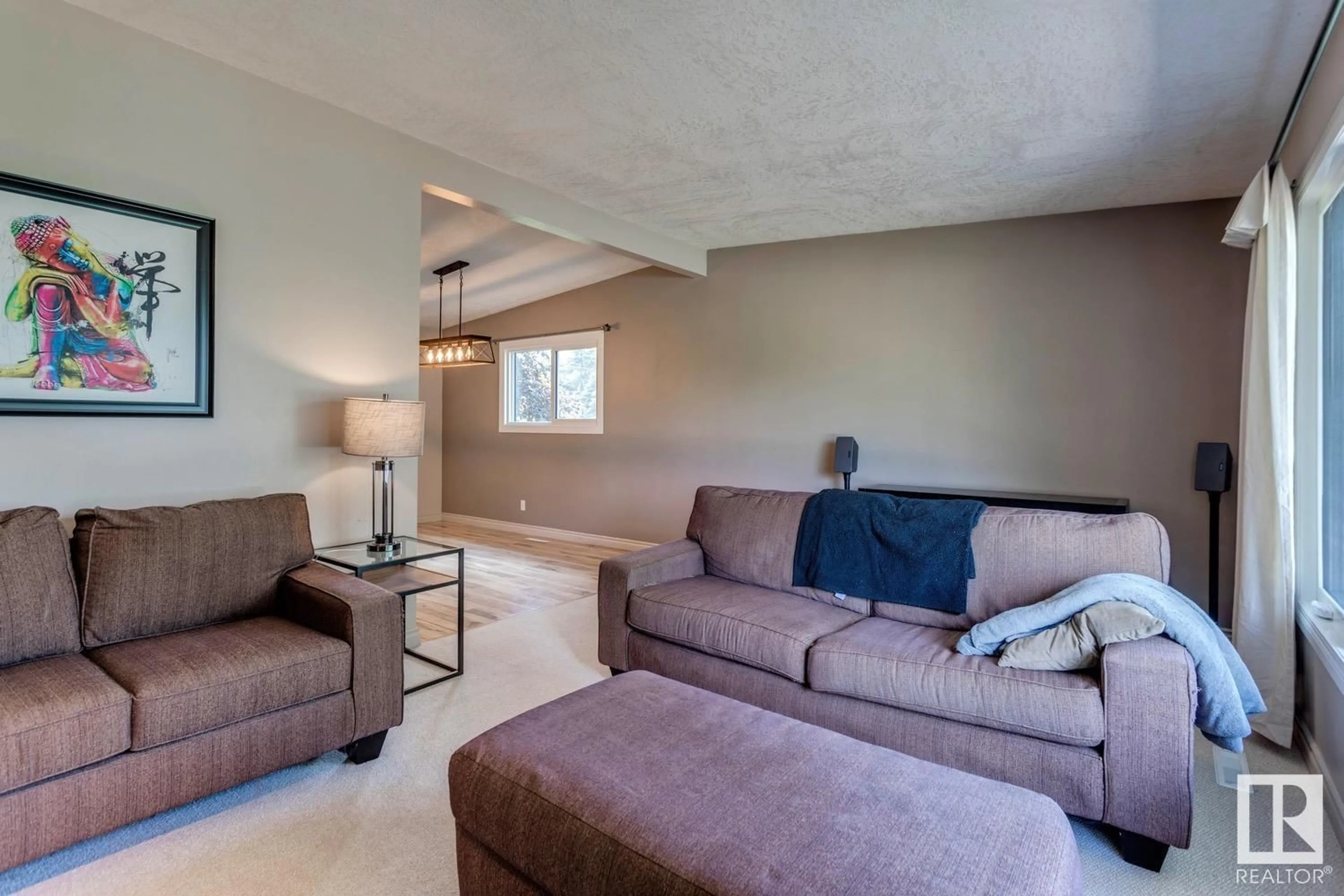 Living room with furniture, unknown for 11211 48 AV, Edmonton Alberta T6H0C8