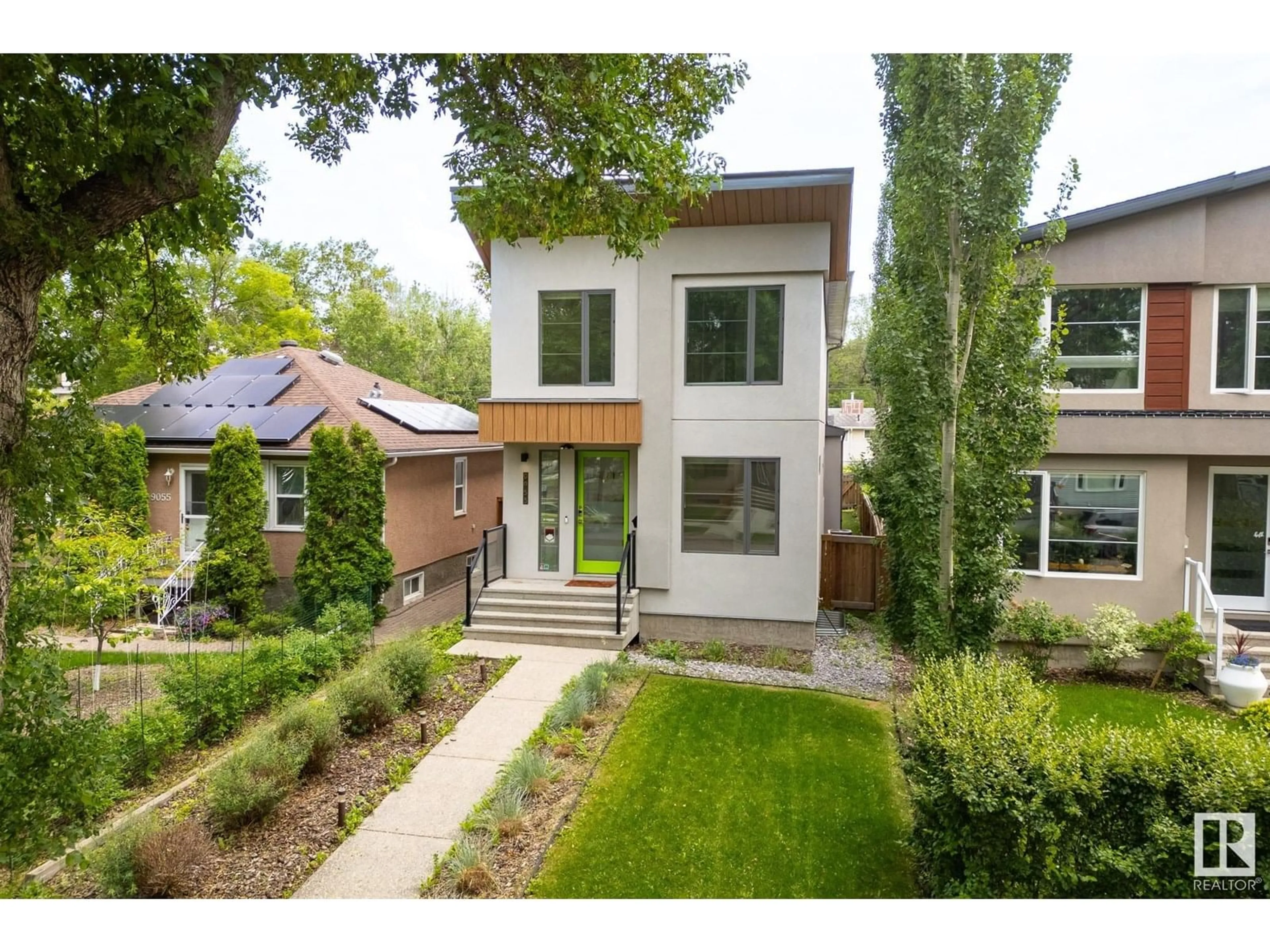 Home with brick exterior material, street for 9053 90 ST, Edmonton Alberta T6C3L8
