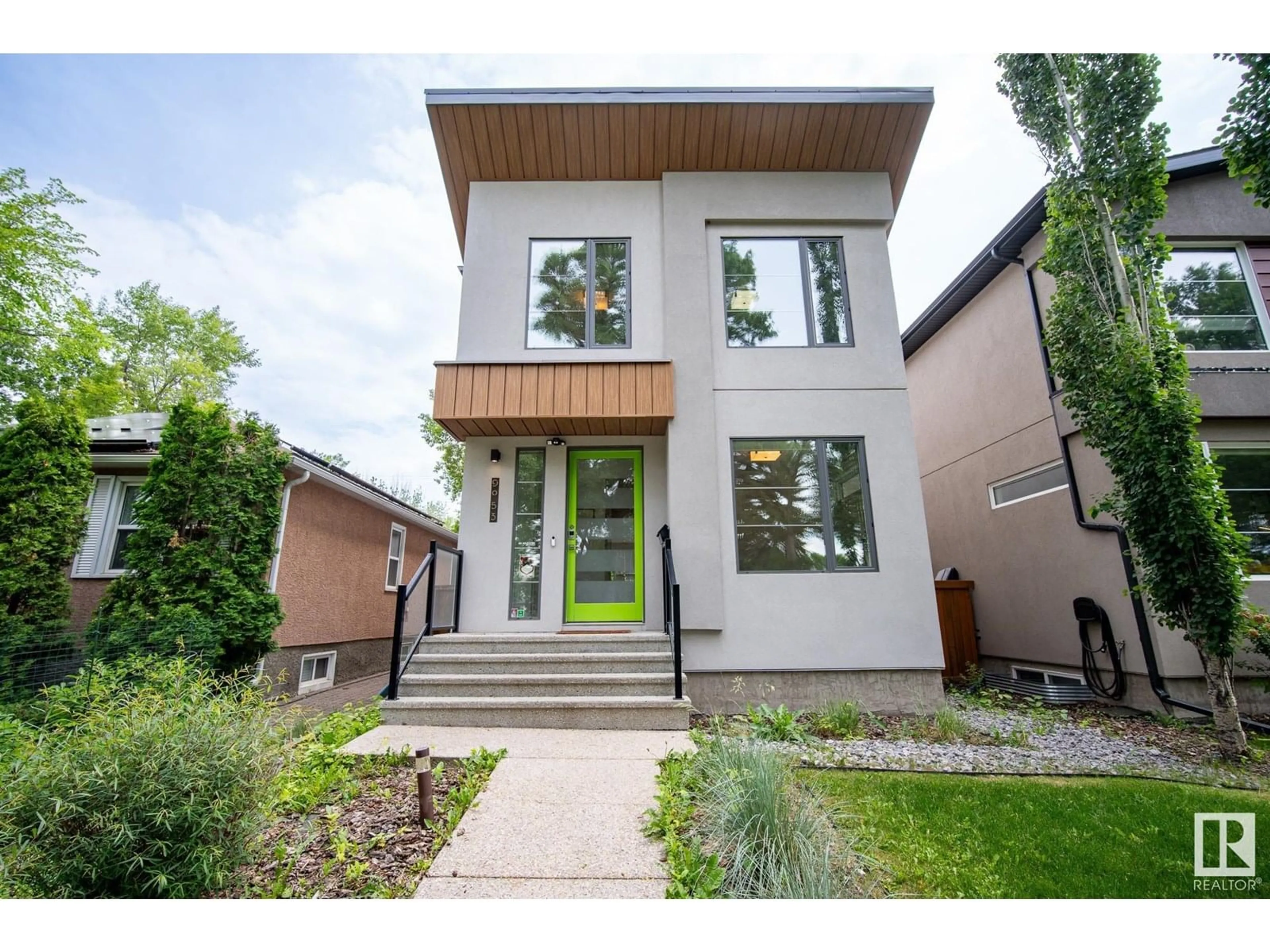 Home with brick exterior material, street for 9053 90 ST, Edmonton Alberta T6C3L8