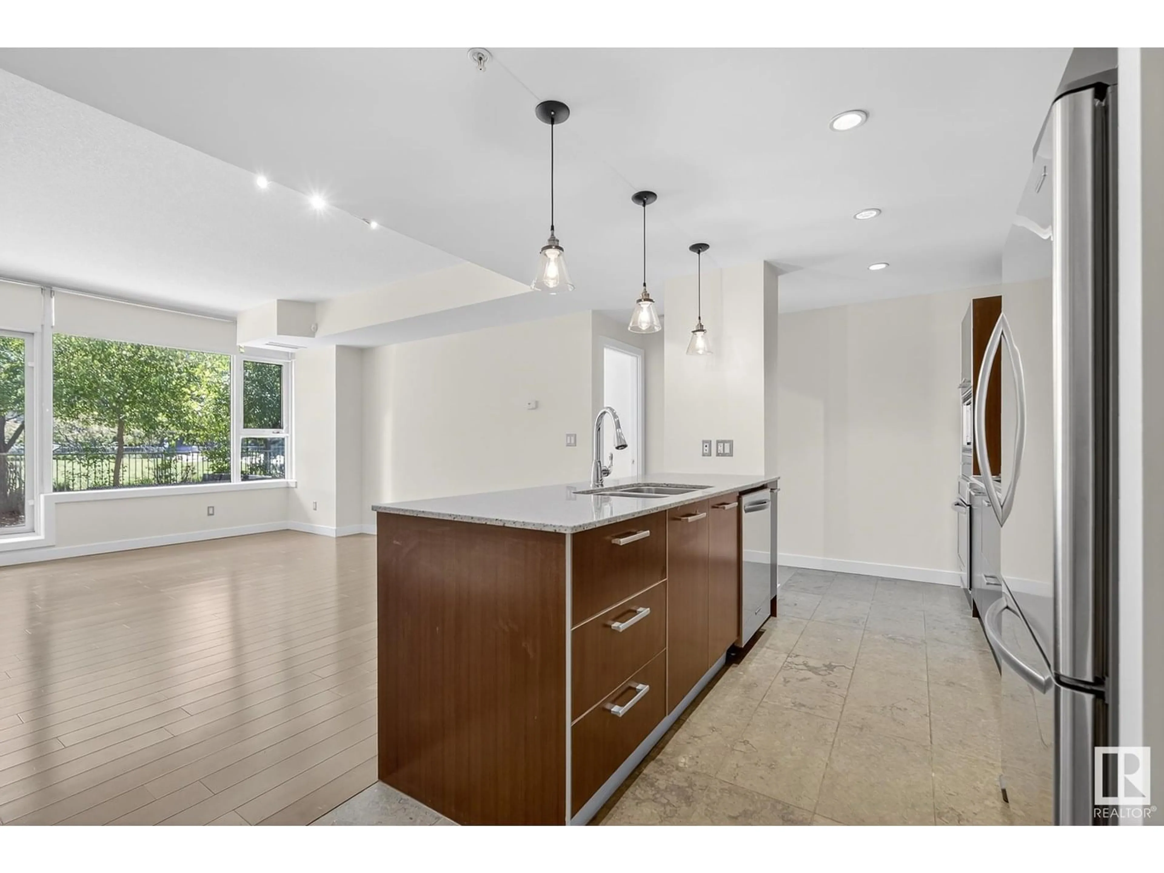 Open concept kitchen, unknown for #108 - 2612 109 ST, Edmonton Alberta T6J3T1