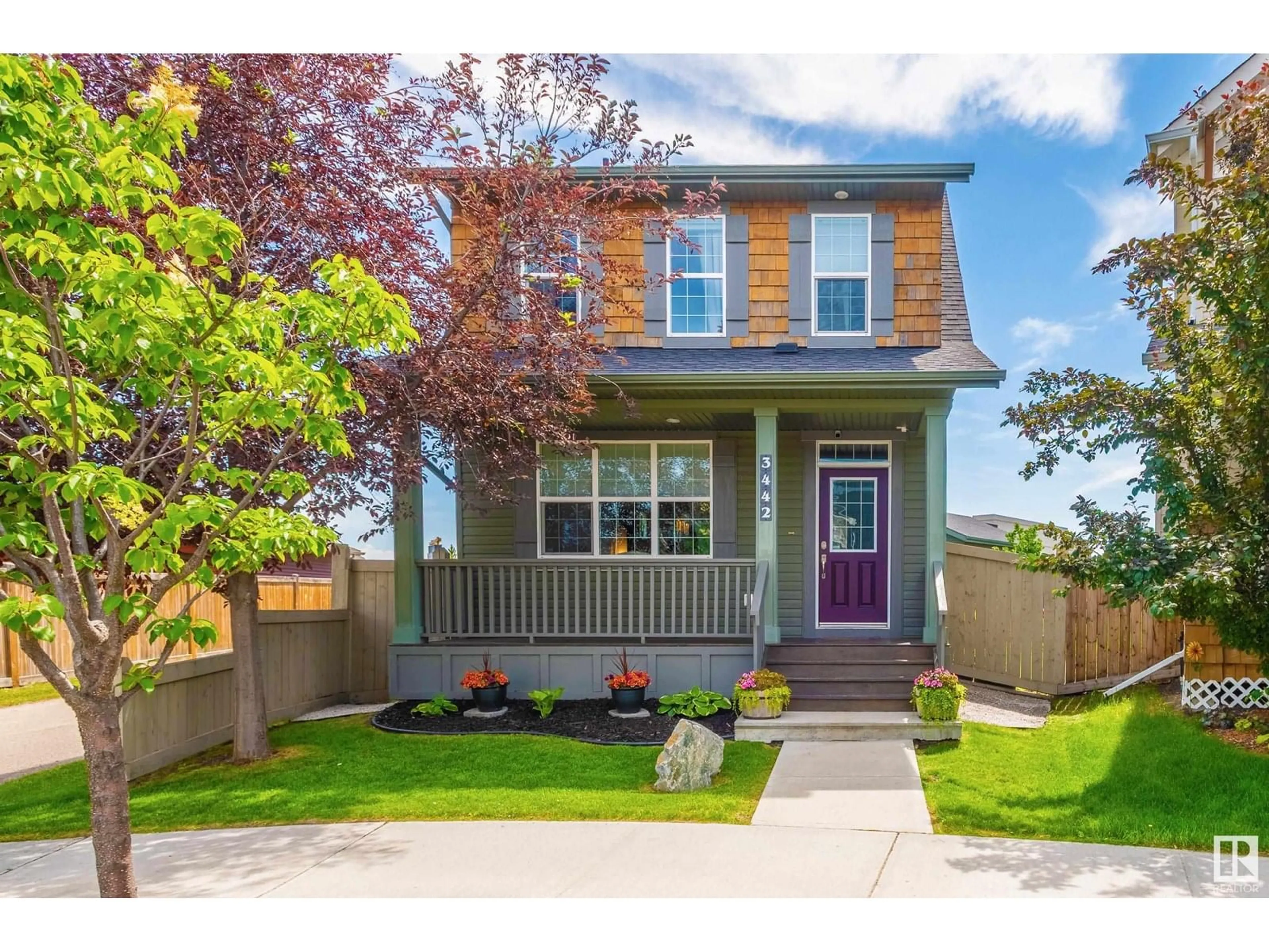 Home with vinyl exterior material, street for 3442 CUTLER CR, Edmonton Alberta T6W2B3