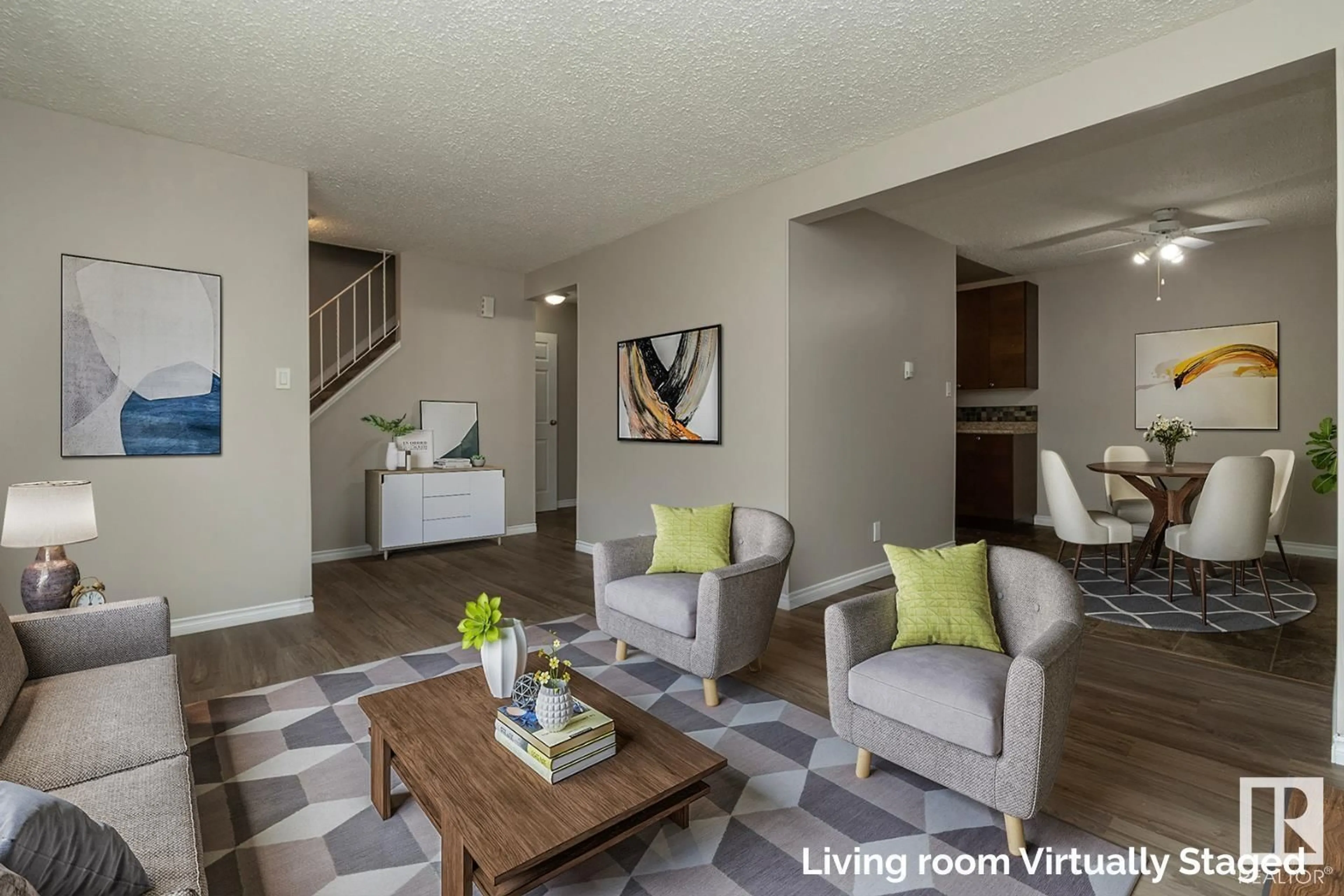 Living room with furniture, unknown for 23 ATHABASCA AC, Devon Alberta T9G1G5