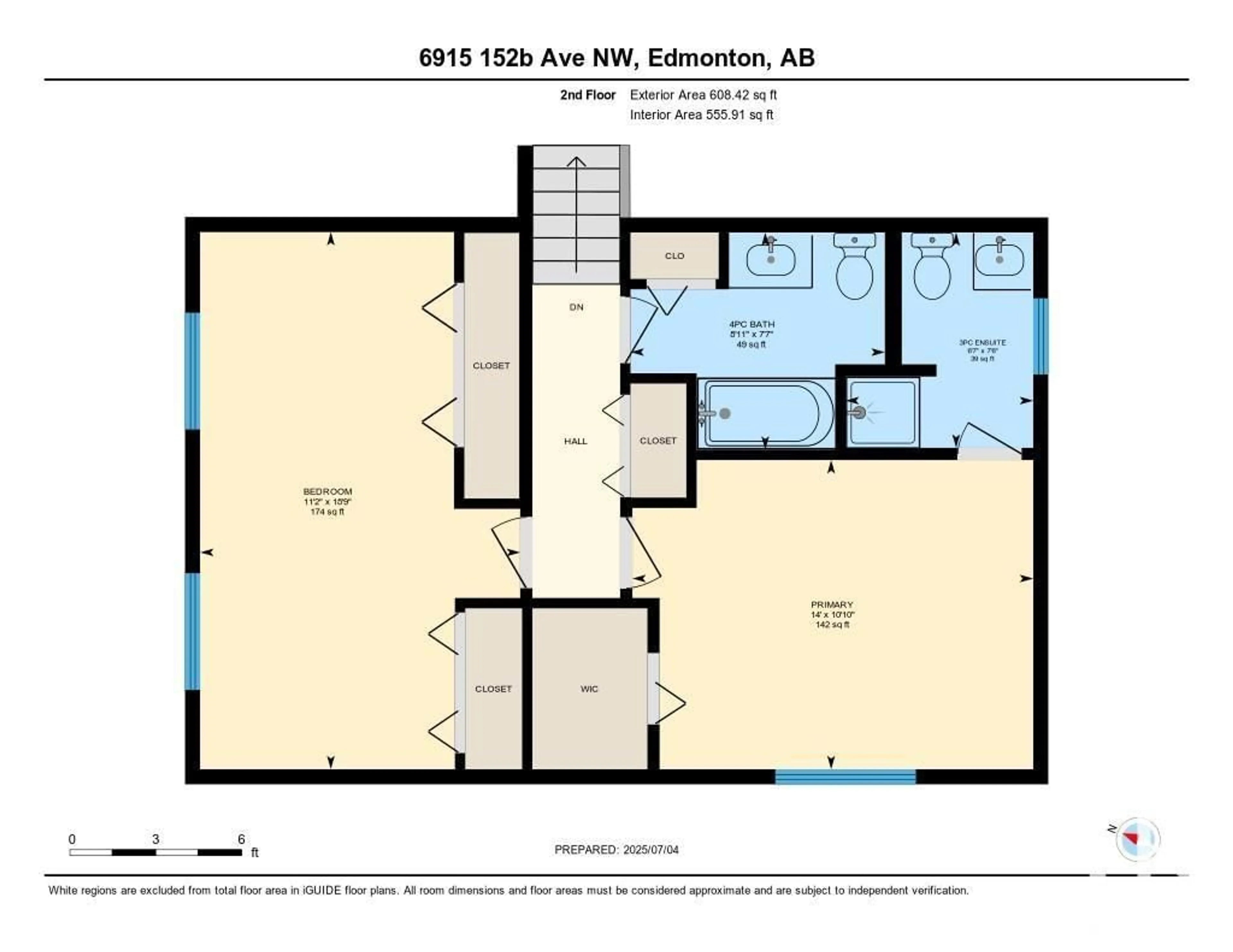 Floor plan for NW - 6915 152B AV, Edmonton Alberta T5C3N9