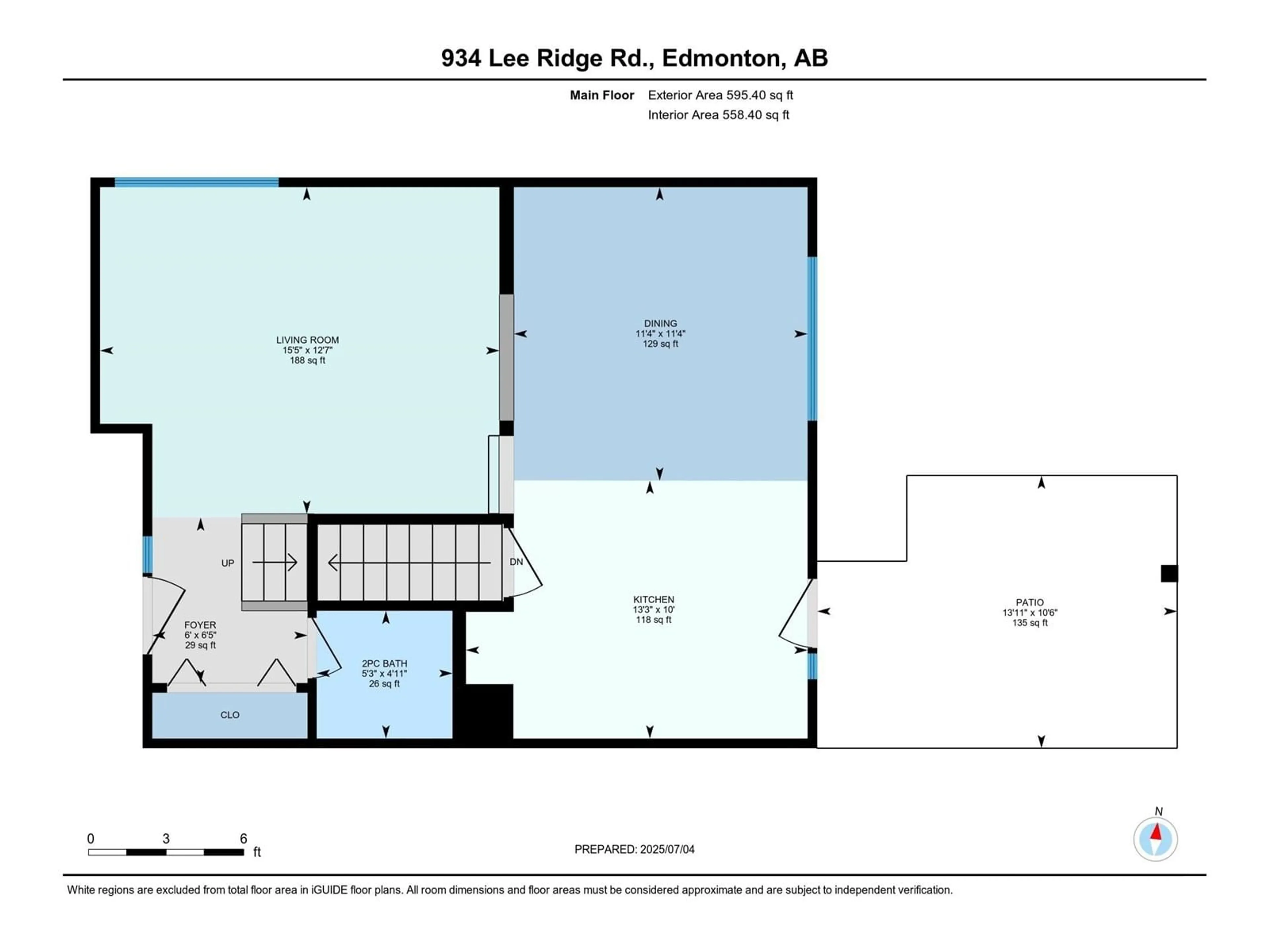 Floor plan for 934 LEE RIDGE RD, Edmonton Alberta T6K0R2