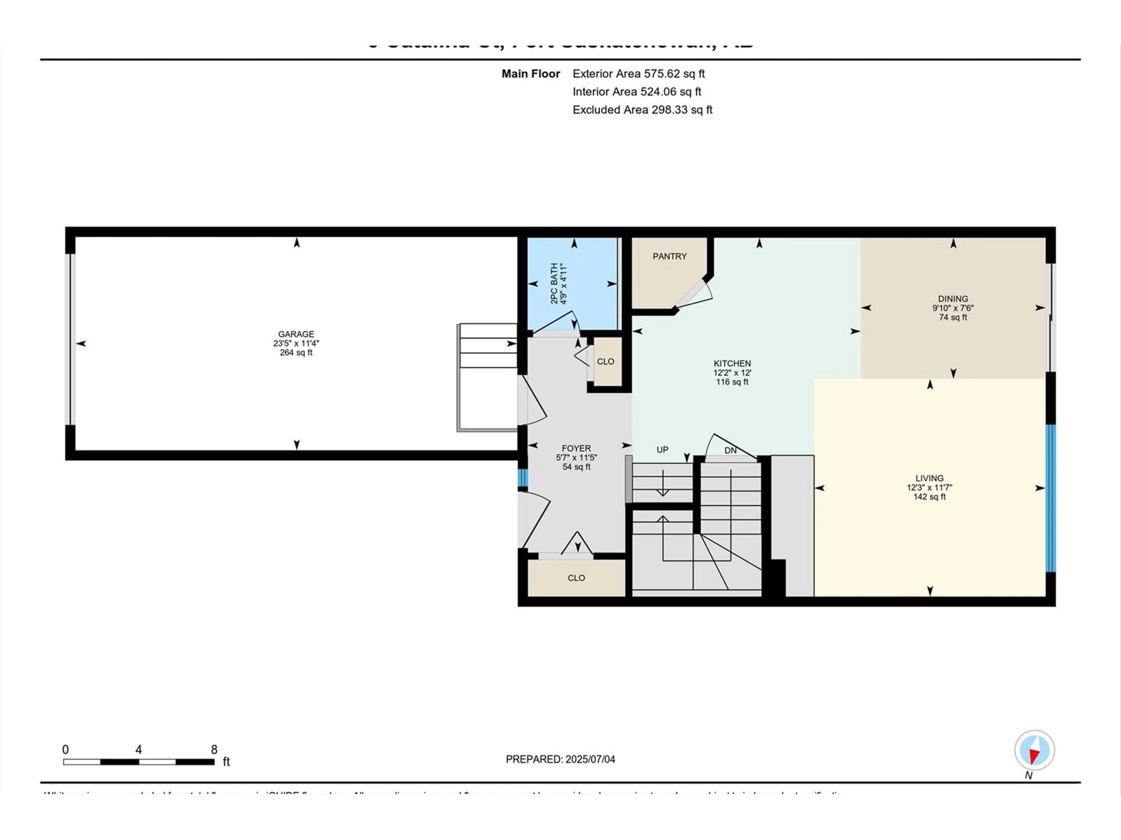 Floor plan for 6 CATALINA CO, Fort Saskatchewan Alberta T8L4E9