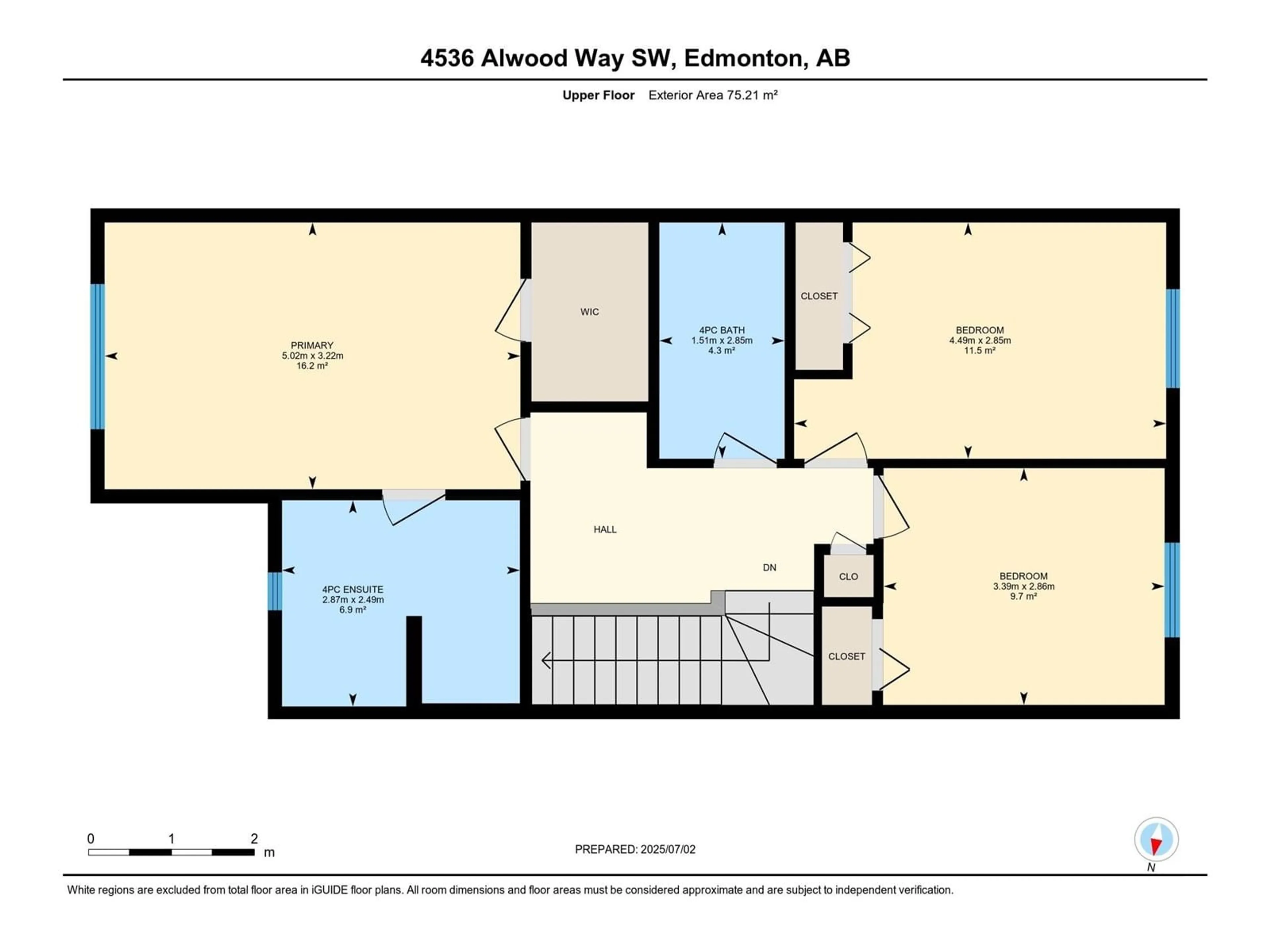 Floor plan for 4536 ALWOOD WY, Edmonton Alberta T6W3A1
