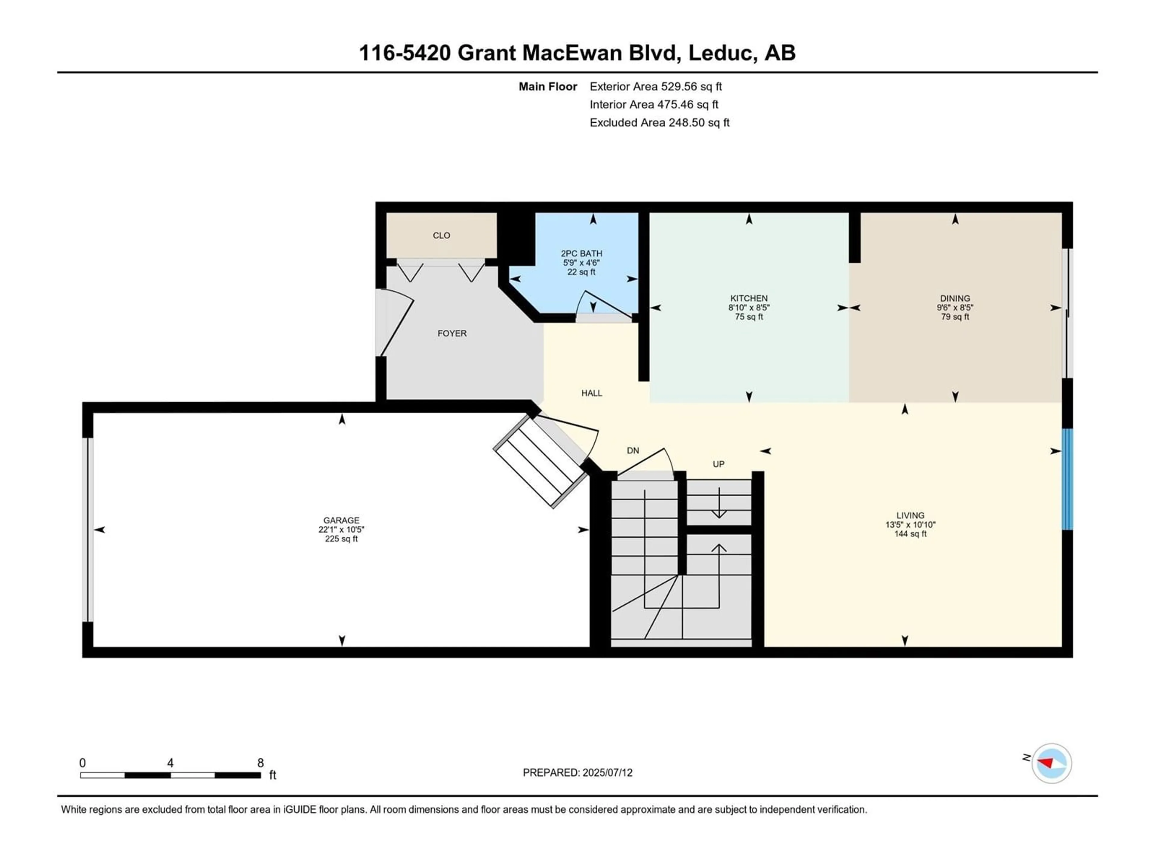 Floor plan for 5420 - 116 GRANT MACEWAN BV, Leduc Alberta T9E0M1