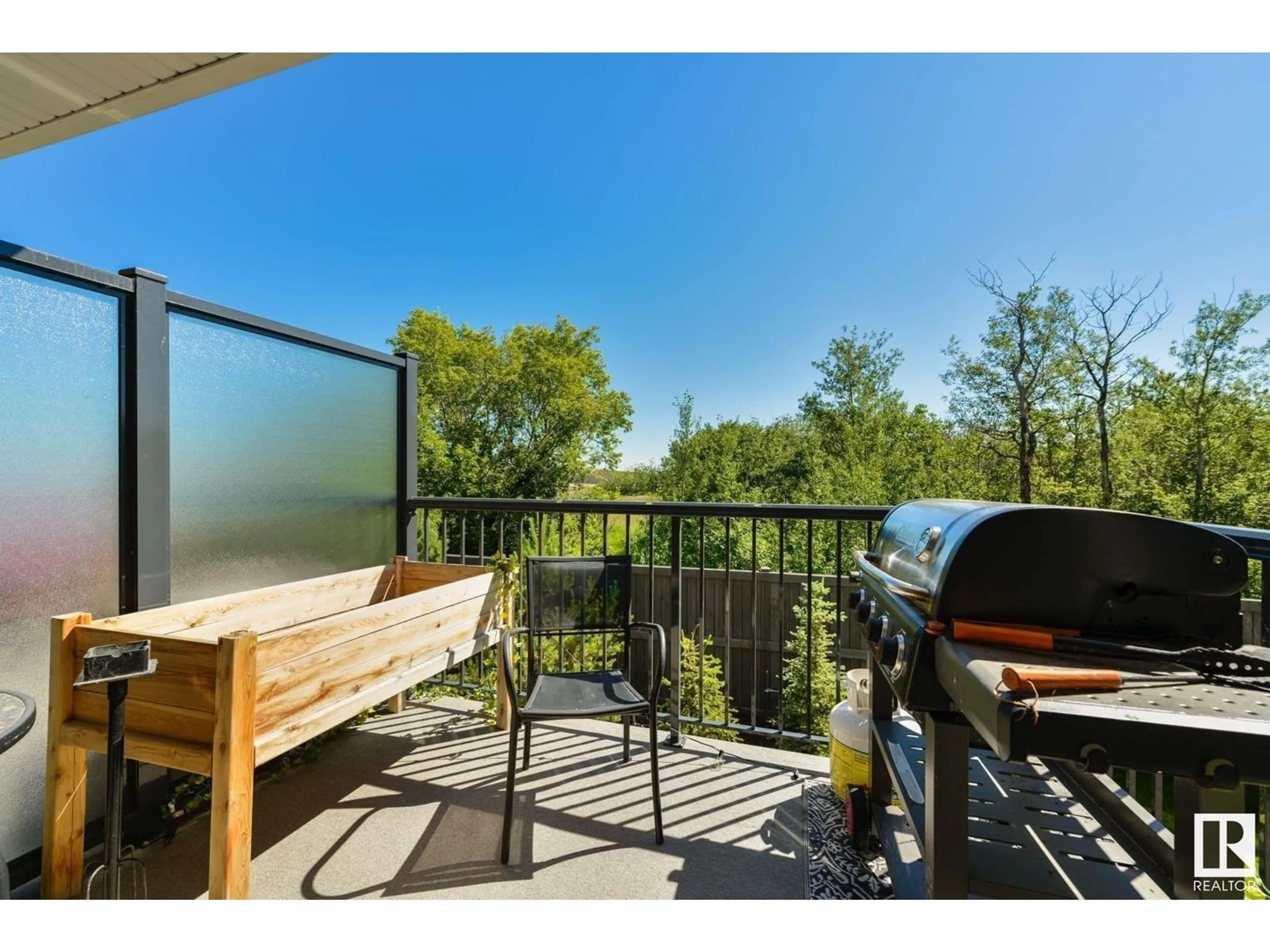 Patio, water/lake/river/ocean view for 32 - 165 CY BECKER BV, Edmonton Alberta T5Y6M1