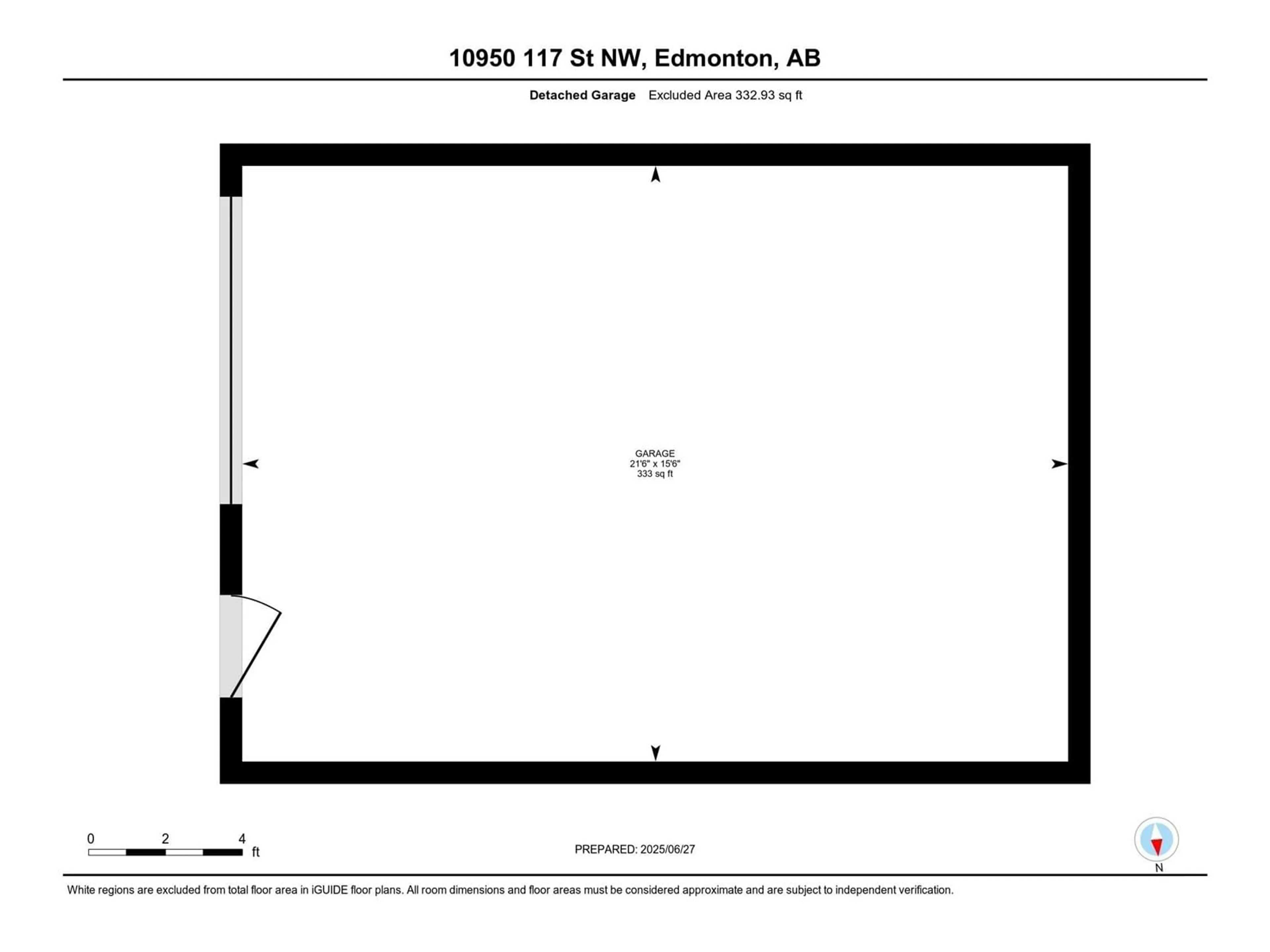 Floor plan for NW - 10950 117 ST, Edmonton Alberta T5H3N6