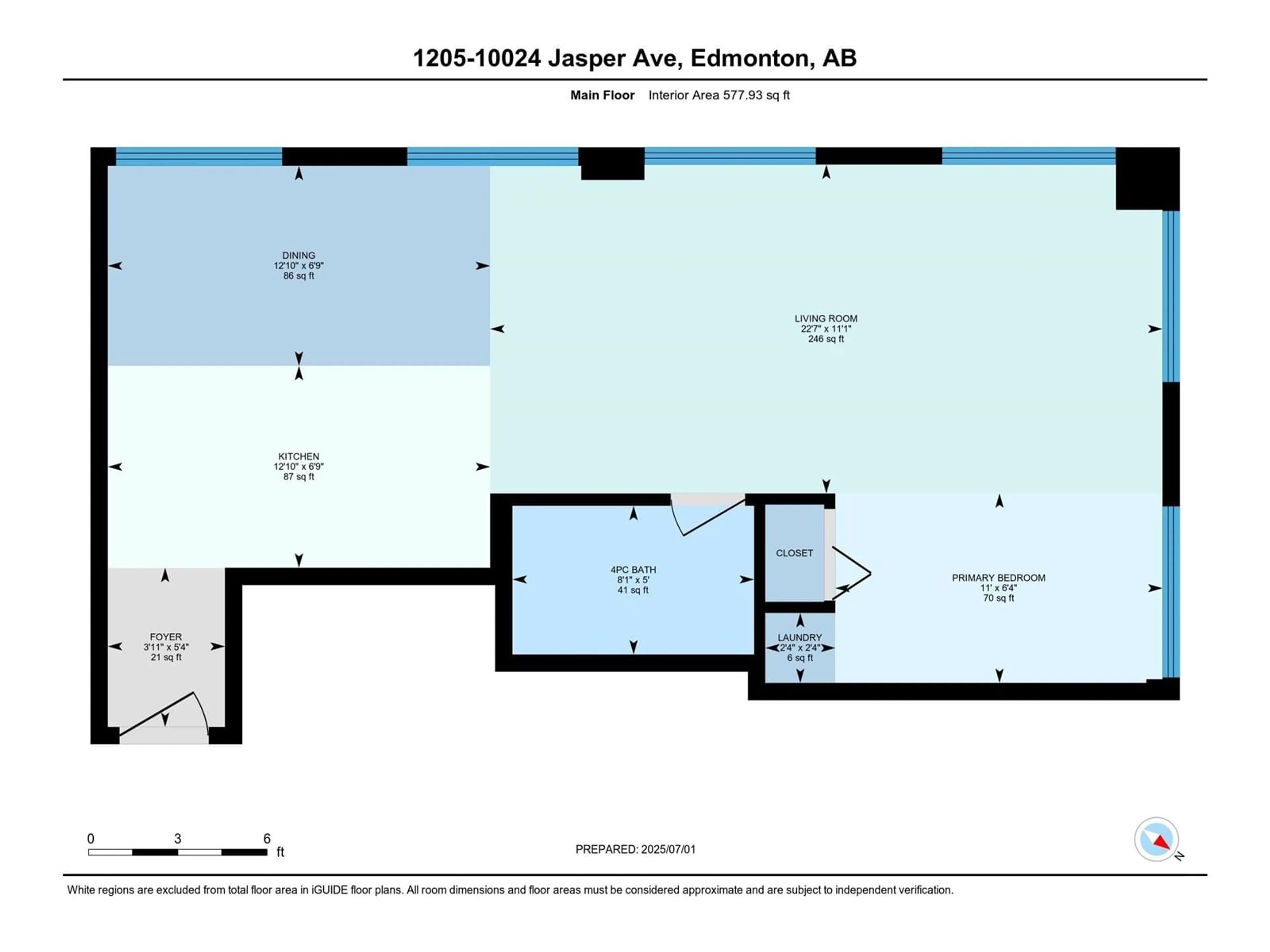Floor plan for 1205 JASPER AV, Edmonton Alberta T5J1R9