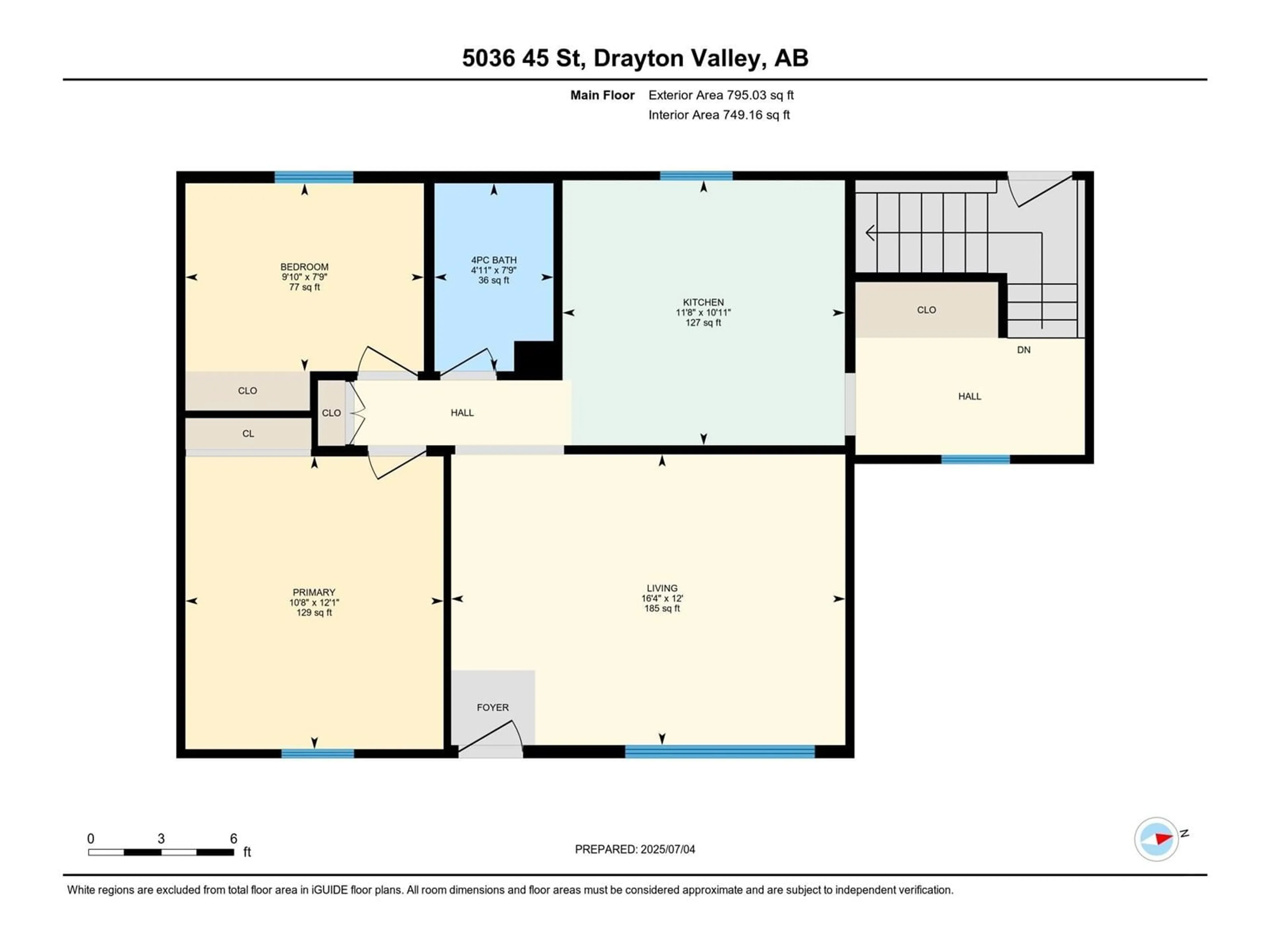 Floor plan for 5036 45 STREET, Drayton Valley Alberta T7A1C1