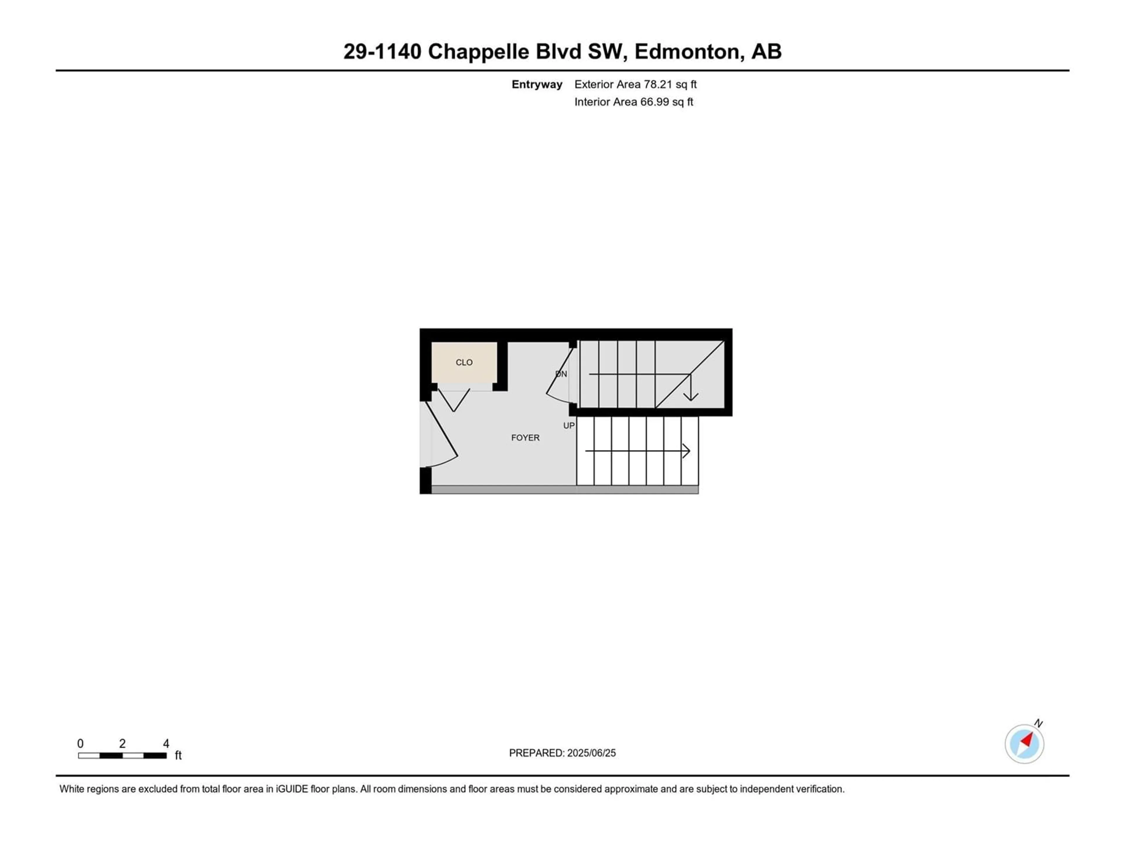 Floor plan for 1140 - 29 CHAPPELLE BV, Edmonton Alberta T6W2Z3