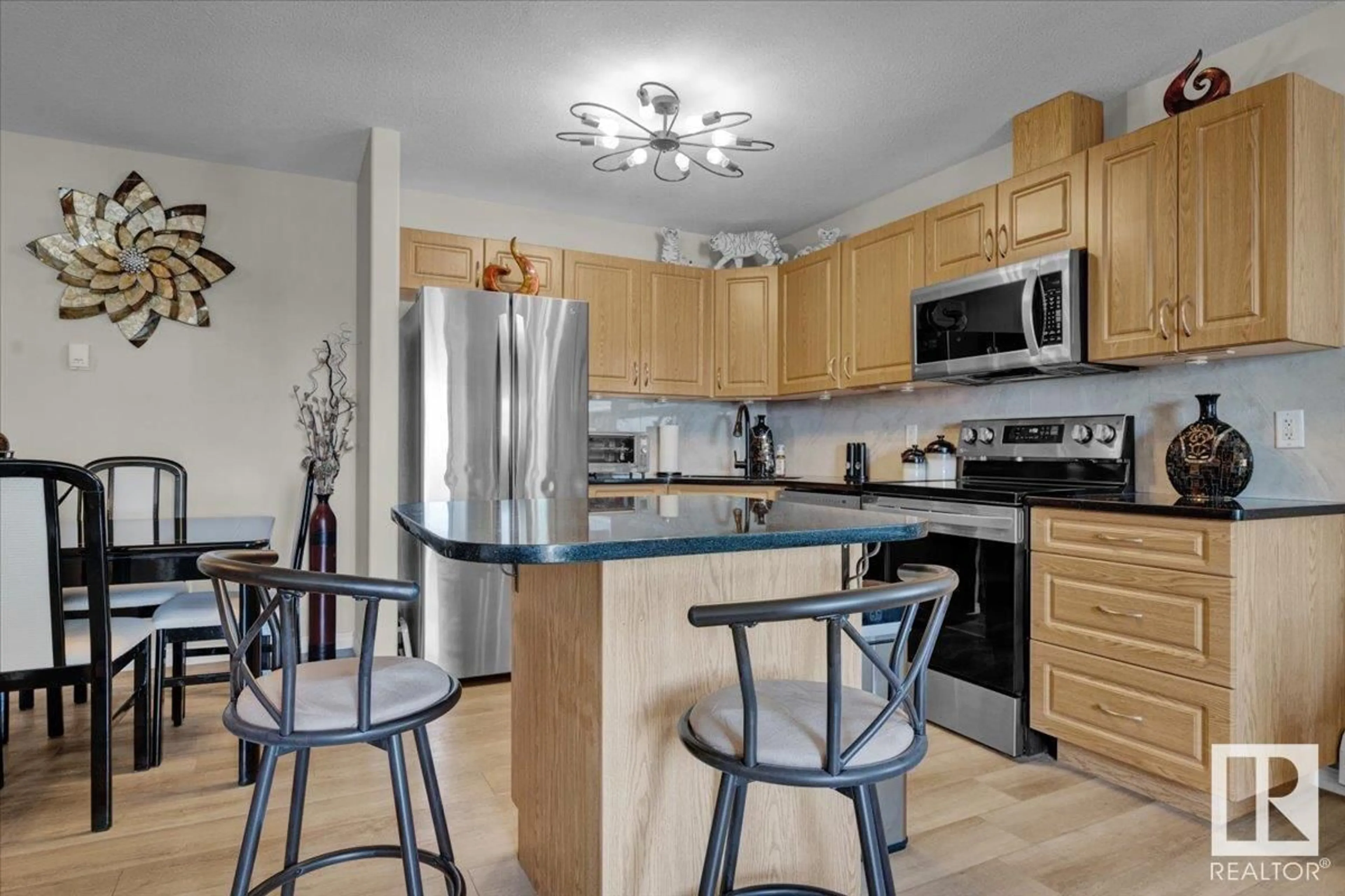 Standard kitchen, ceramic/tile floor for #504 - 9945 167 ST, Edmonton Alberta T5P0K5