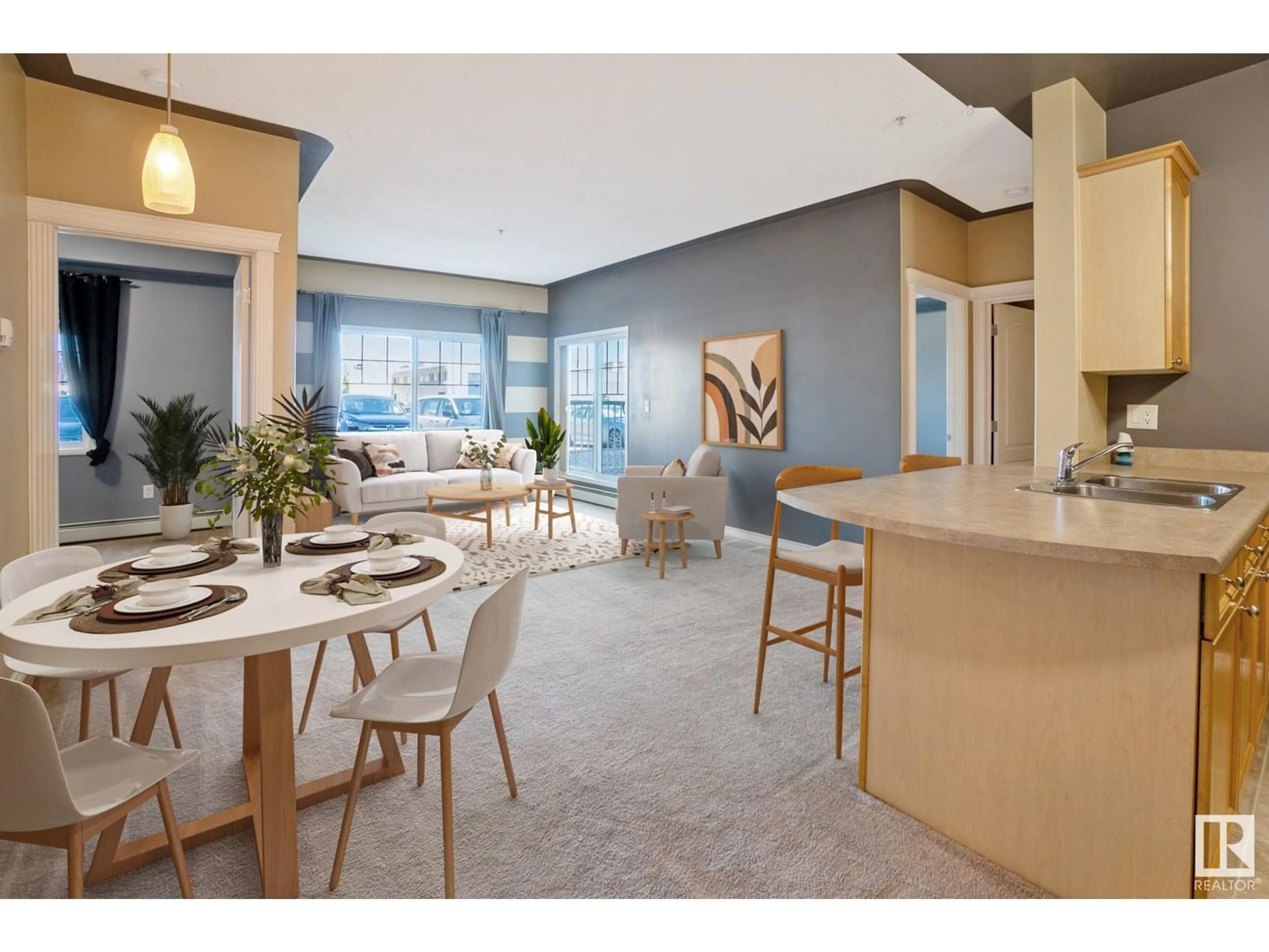 Open concept kitchen, unknown for 118 16807 100 AV NW, Edmonton Alberta T5P4Z6