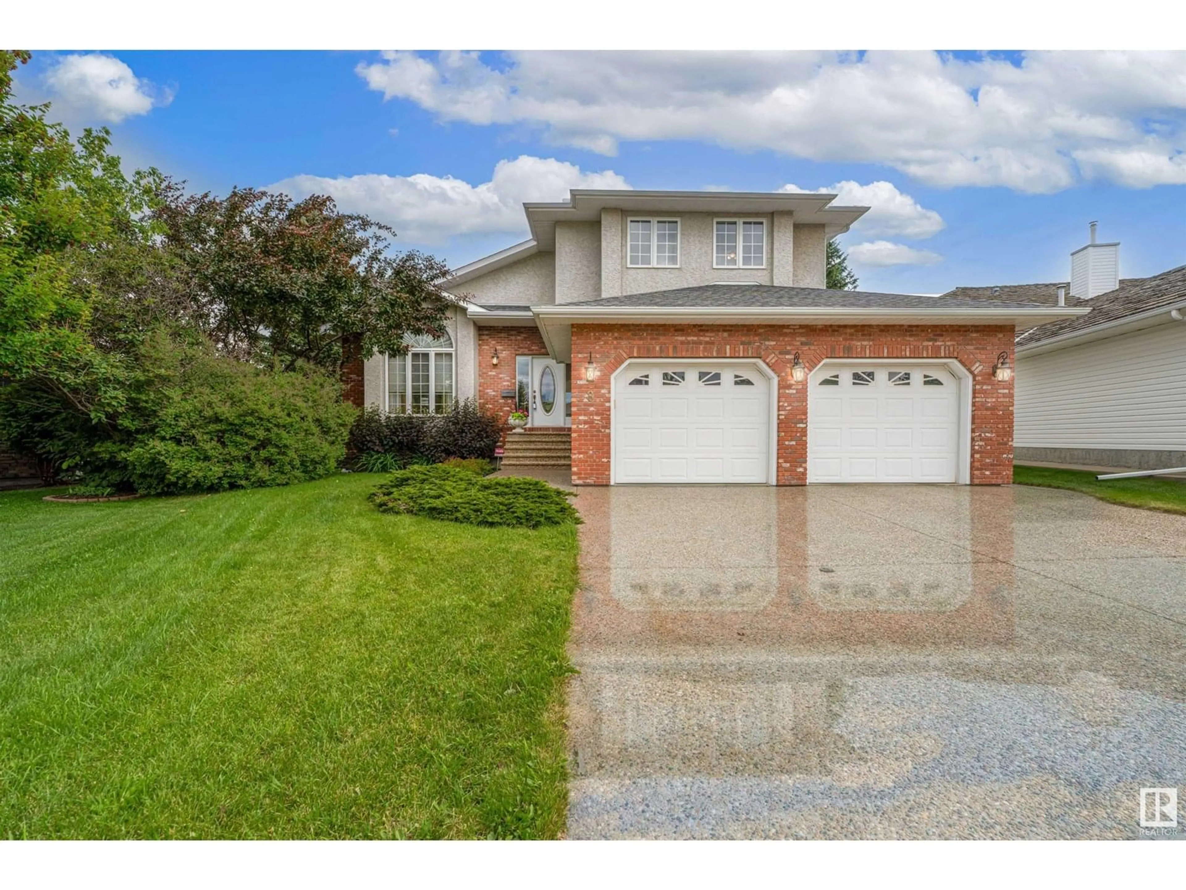 Home with brick exterior material, street for 8 KINGSBRIDGE CL, St. Albert Alberta T8N5W7